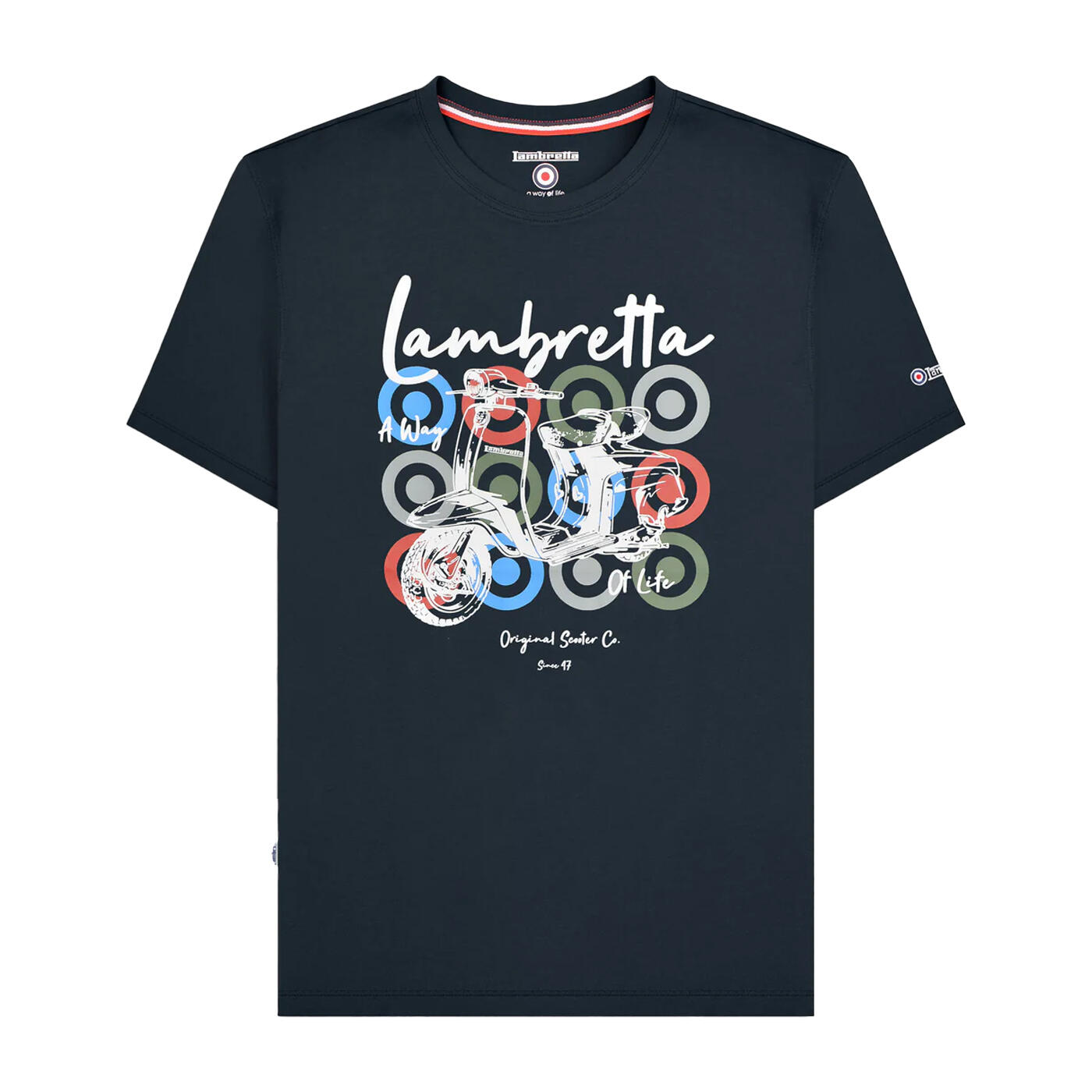 Lambretta Mens Scooter Branded T-Shirt