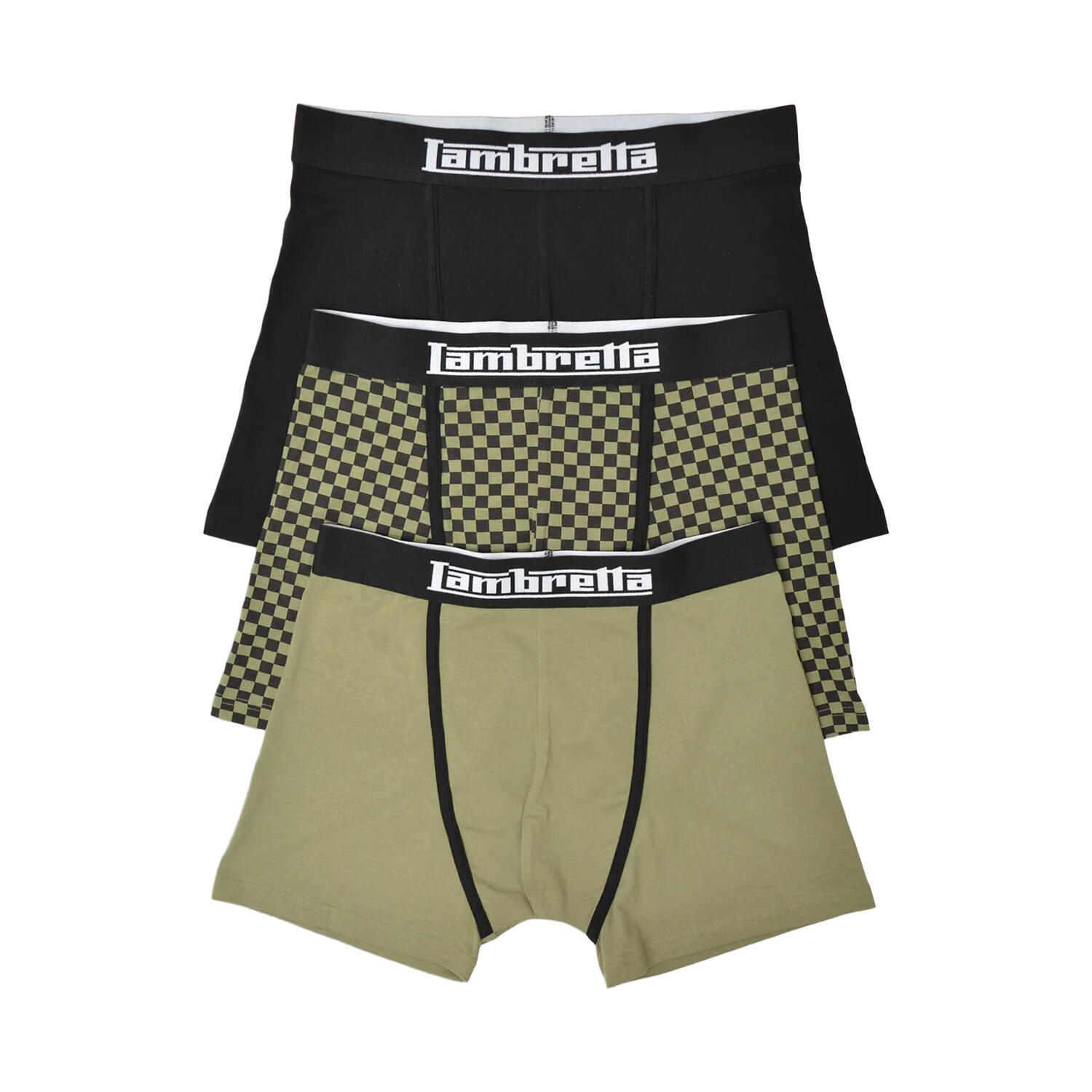 Lambretta Mens Assorted Designs Boxer Shorts (Pack of 3)