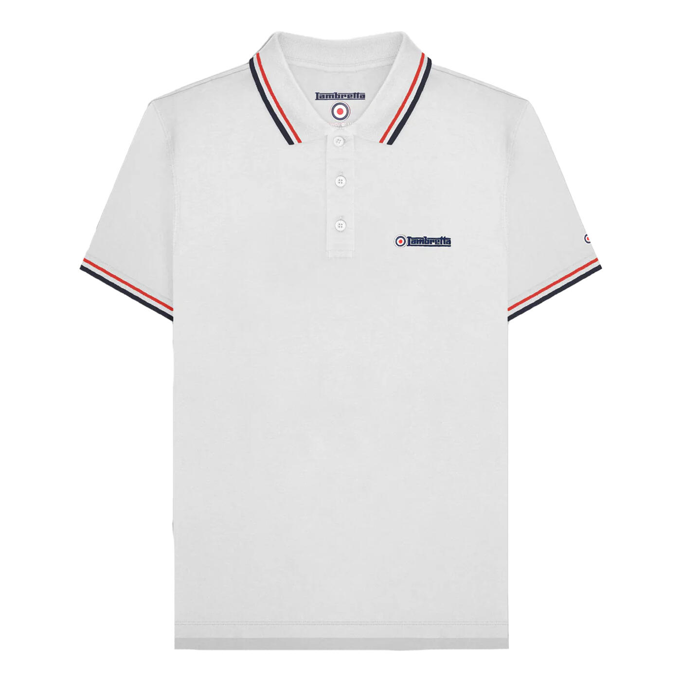 Lambretta Mens SS25 Twin Tip Polo Shirt