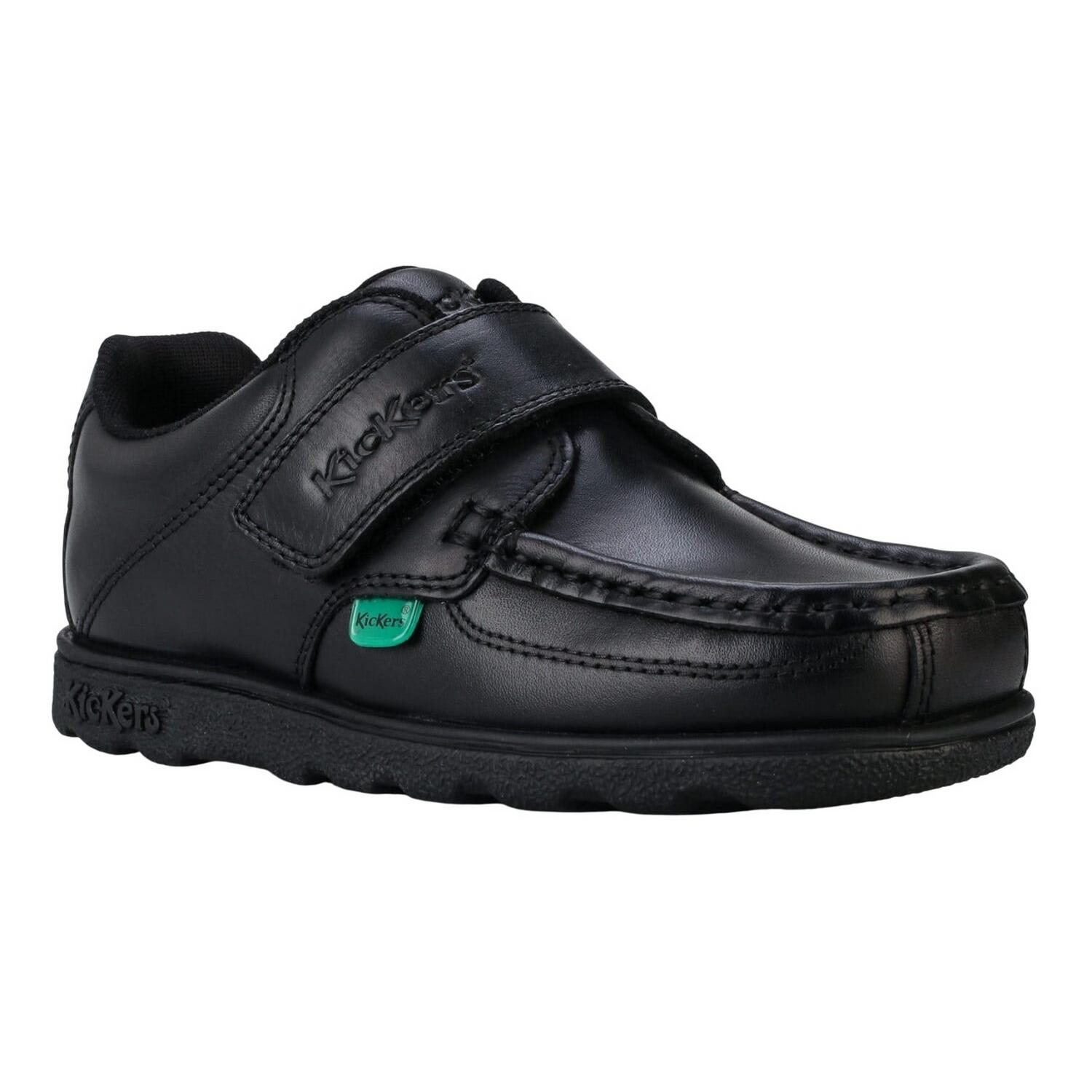 Kickers Boys Fragma Lo Leather Straps Shoes