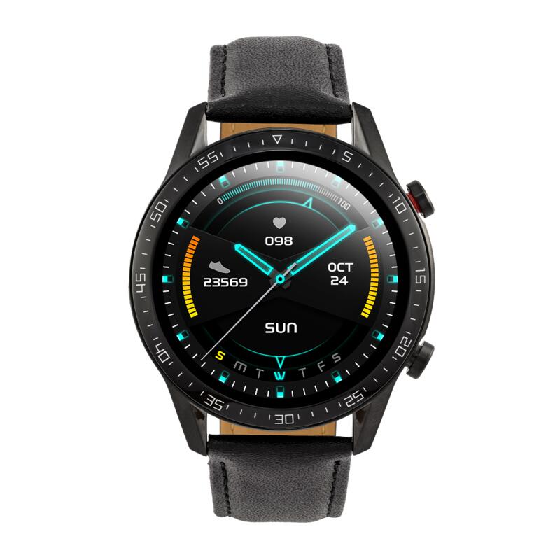 Ceas Smartwatch sport unisex Watchmark WL13 piele neagra