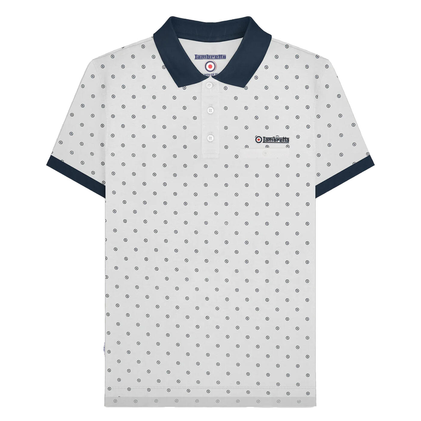 Lambretta Mens AW24 Target Polo Shirt