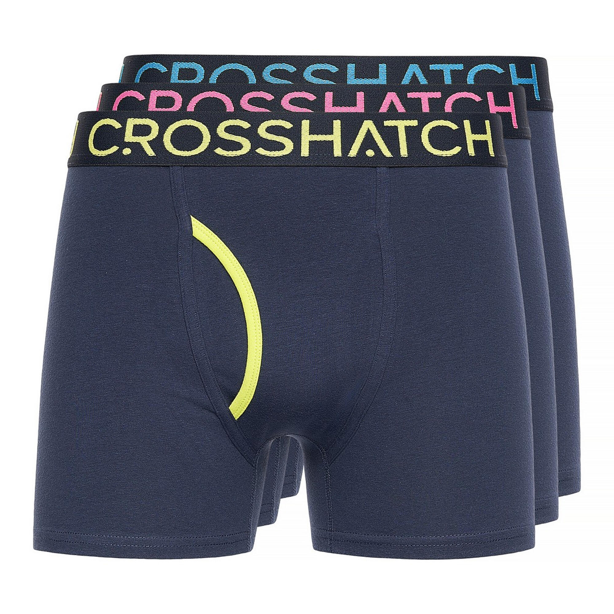 Crosshatch Mens Trioglow Boxer Shorts (Pack of 3)