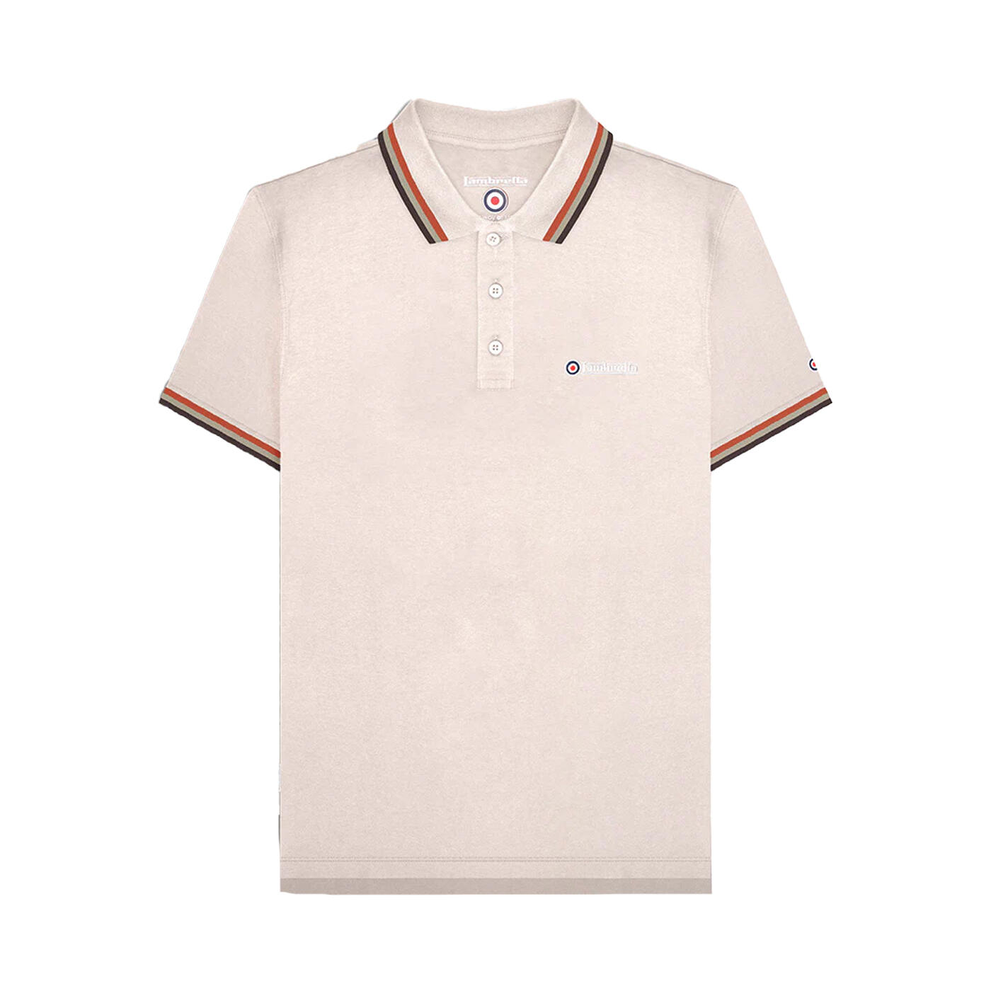 Lambretta Mens SS25 Triple Tipped Polo Shirt