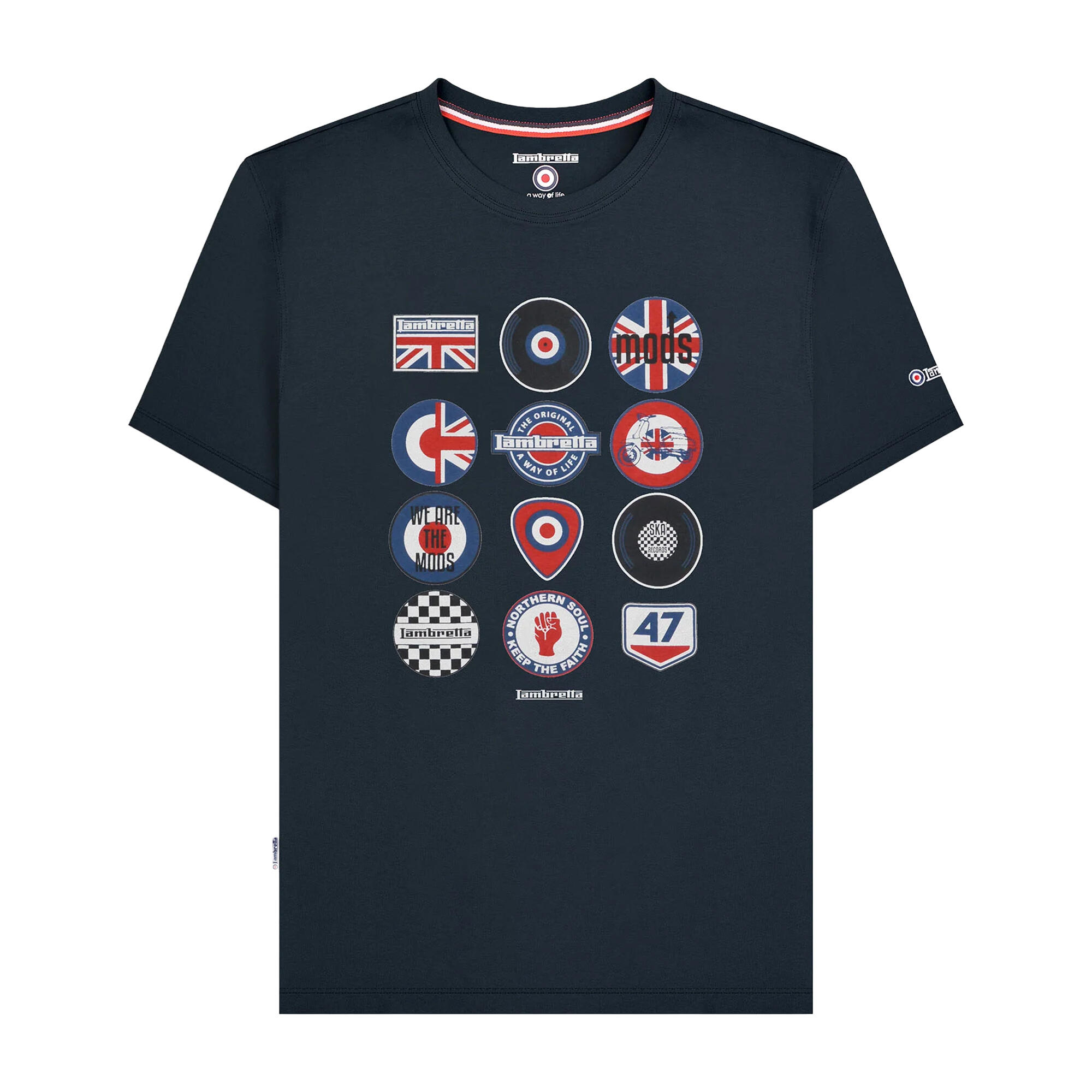 Lambretta Mens SS25 Badge T-Shirt
