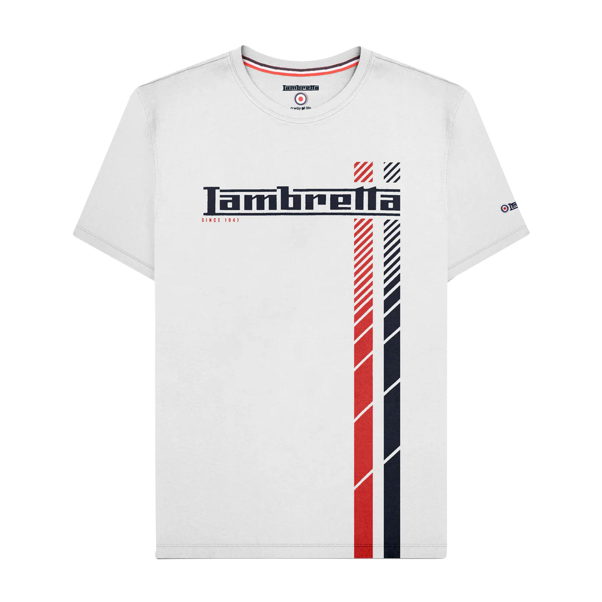 Lambretta Mens SS25 Racing Stripe T-Shirt