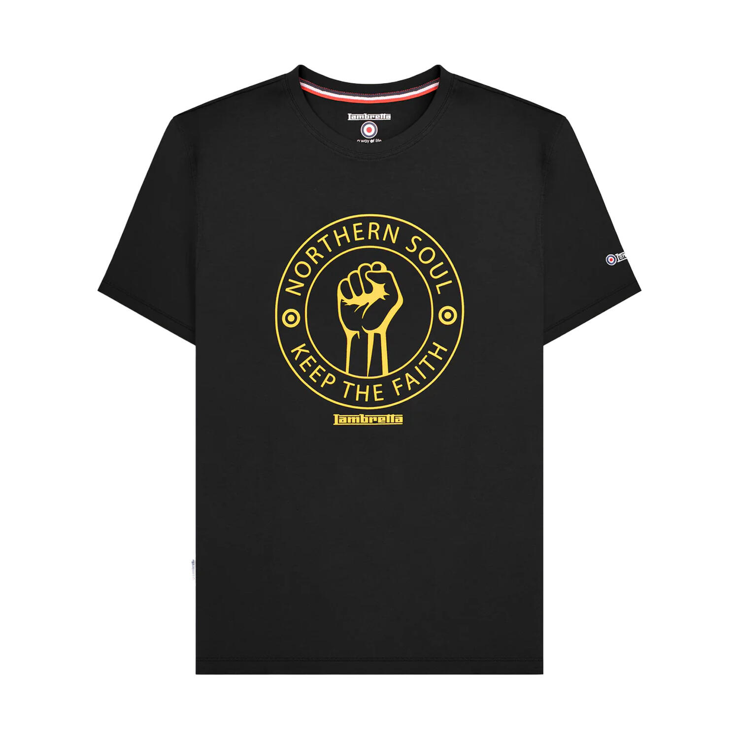 Lambretta Mens Northern Soul Big & Tall T-Shirt