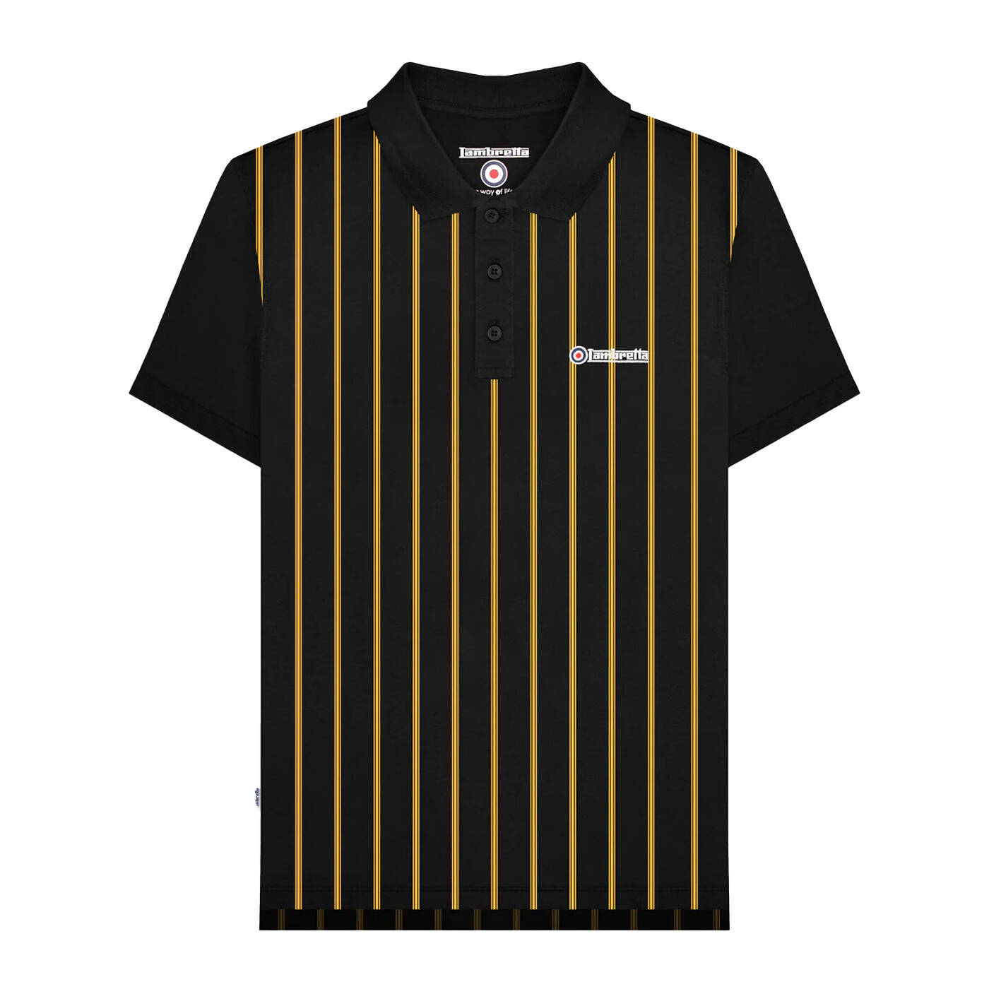 Lambretta Mens Pinstripe Polo Shirt