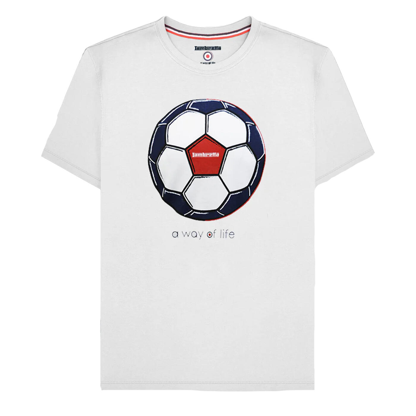 Lambretta Mens Target Big & Tall Football T-Shirt