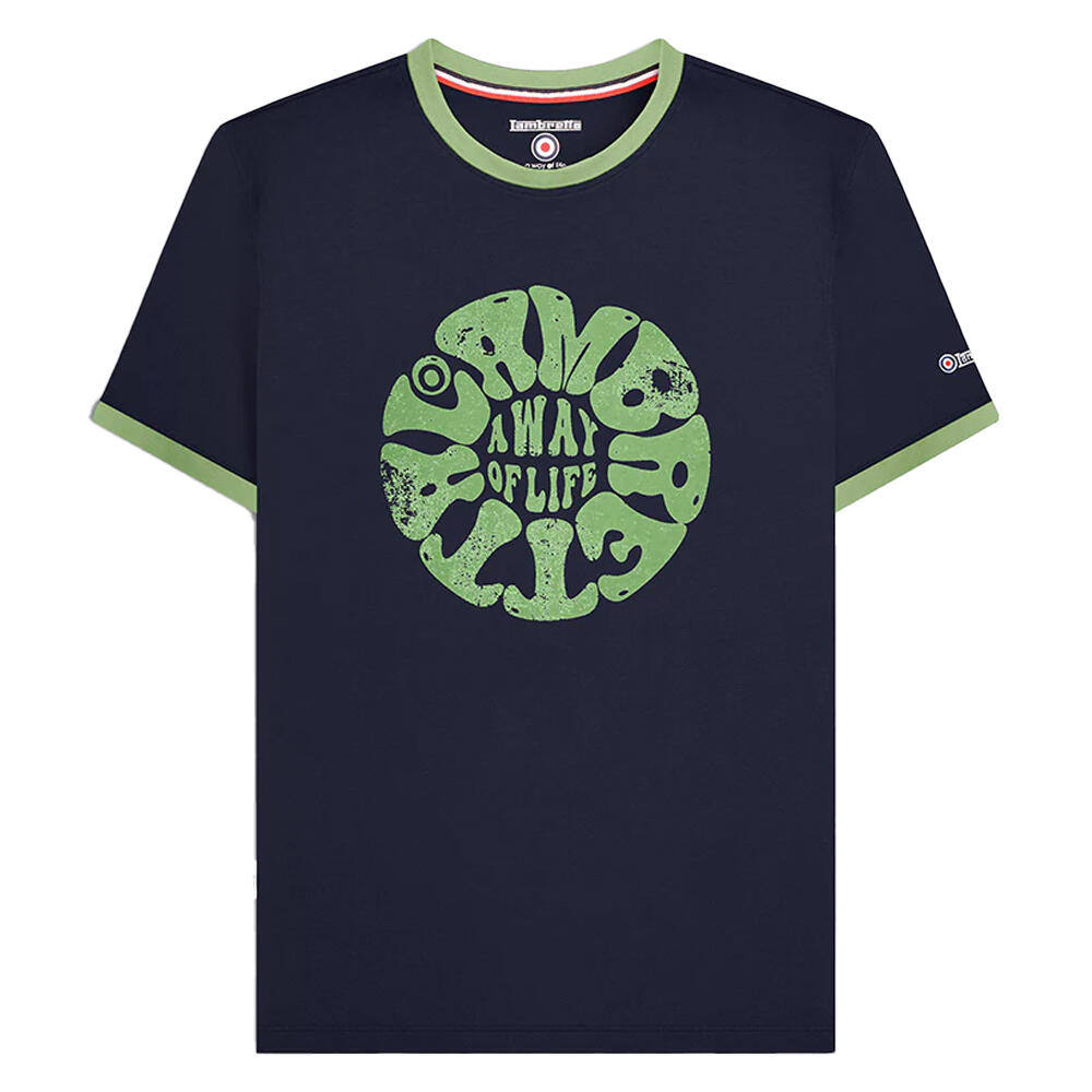 Lambretta Mens SS24 Ringer Festival T-Shirt