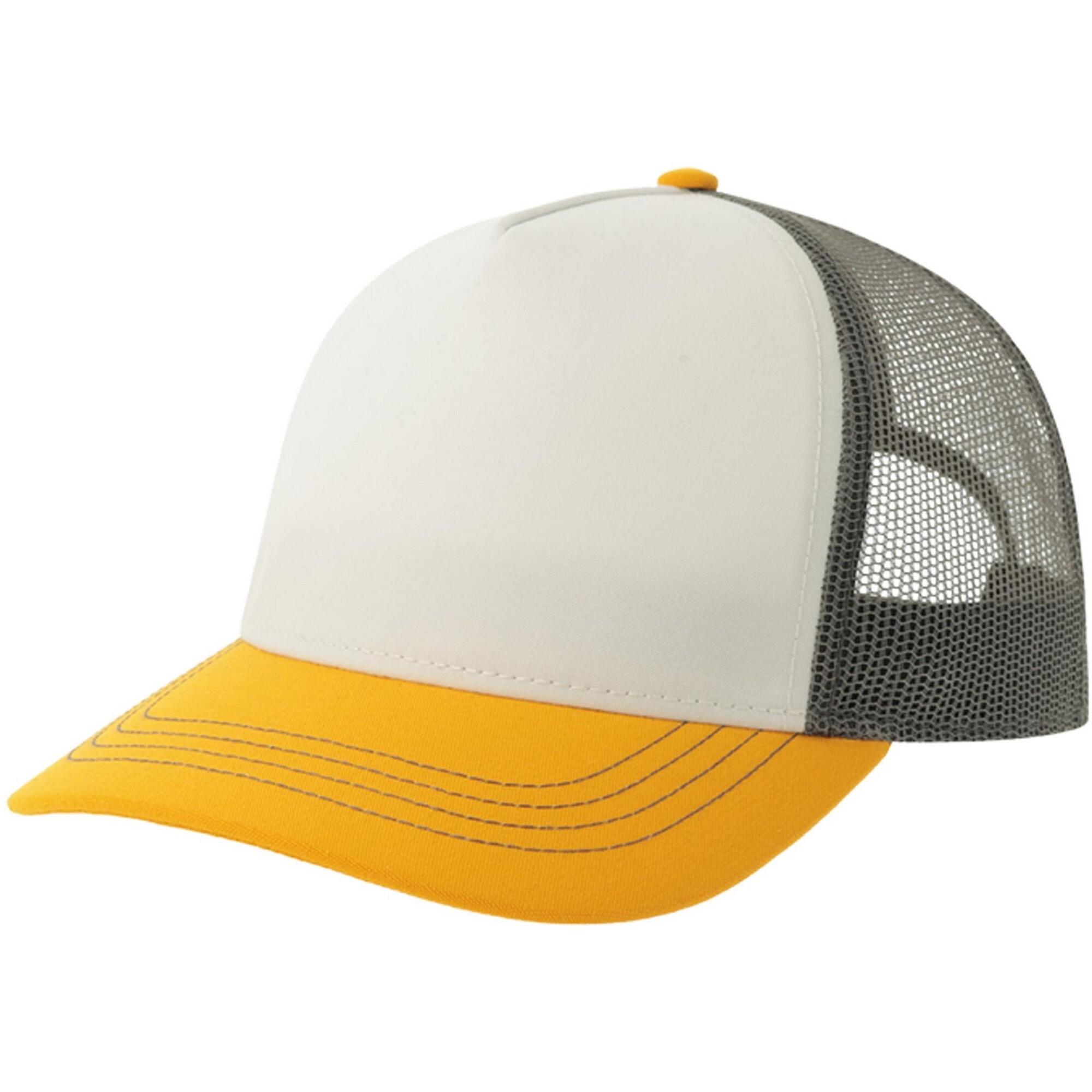Atlantis Unisex Adult Rapper 5 Panel Canvas Recycled Trucker Cap