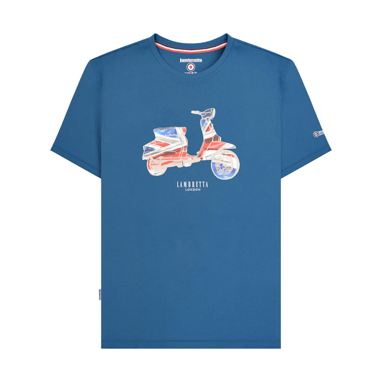 Lambretta Mens Scooter Flag Big & Tall T-Shirt