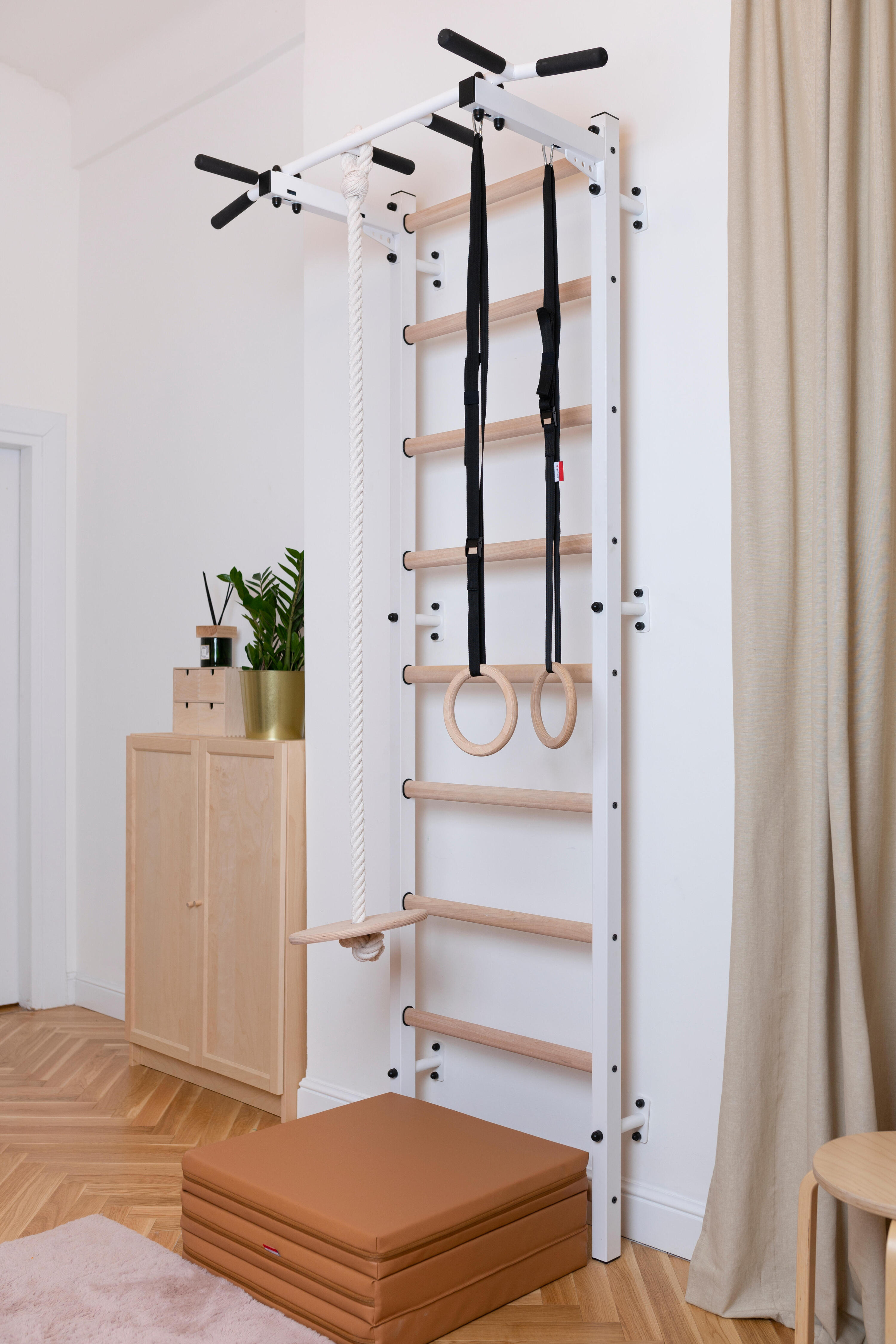 Escalera multifuncional BenchK con accesorios de ejercicio 721W + A204 2/7