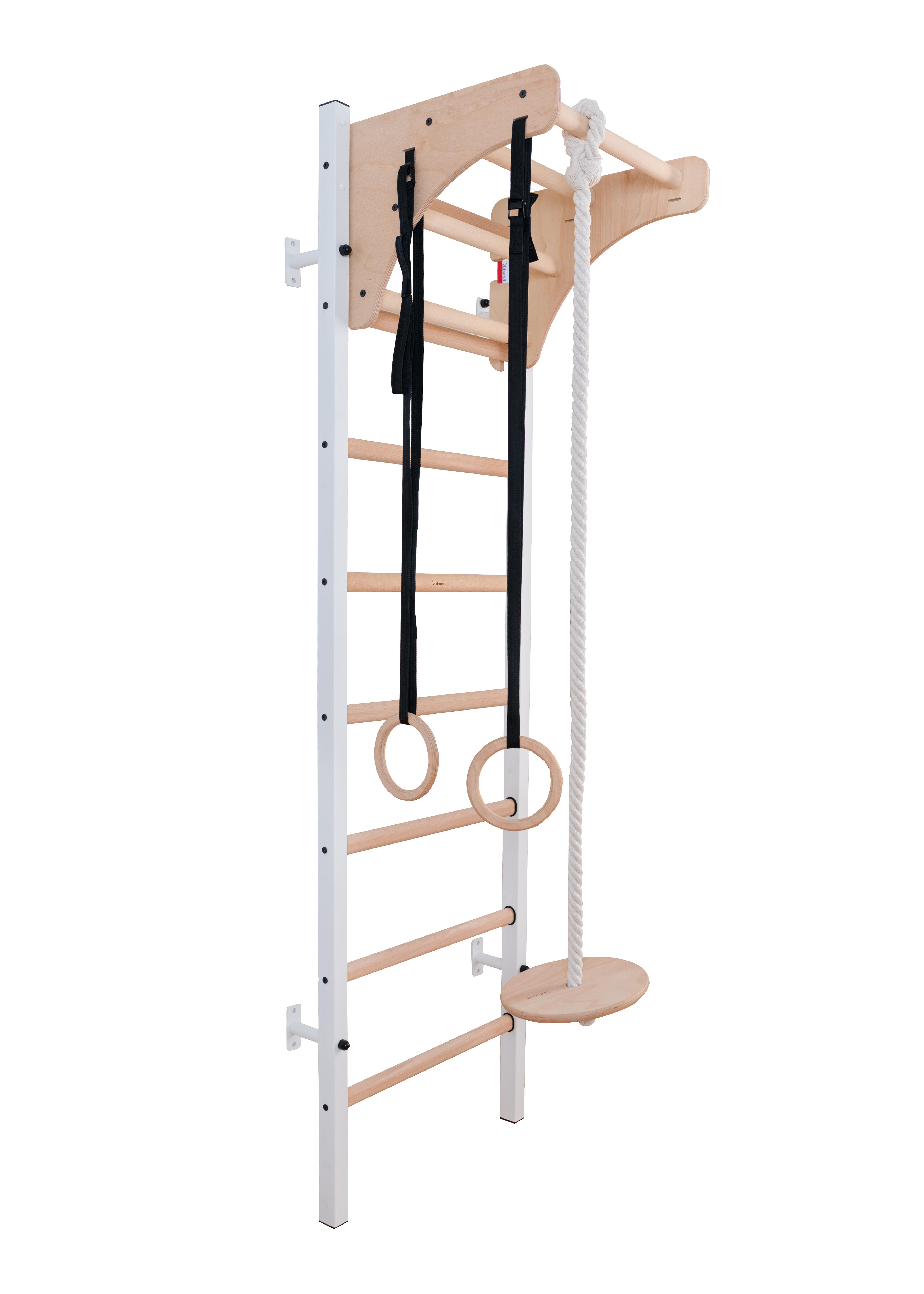 Espaldar de ginástica preto para crianças benchk 211w + a204