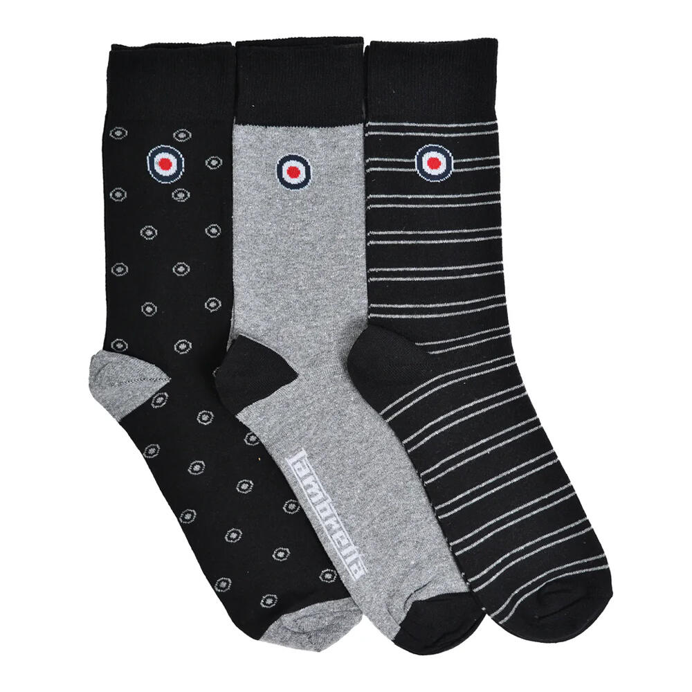 Lambretta Mens Target Socks (Pack of 3)