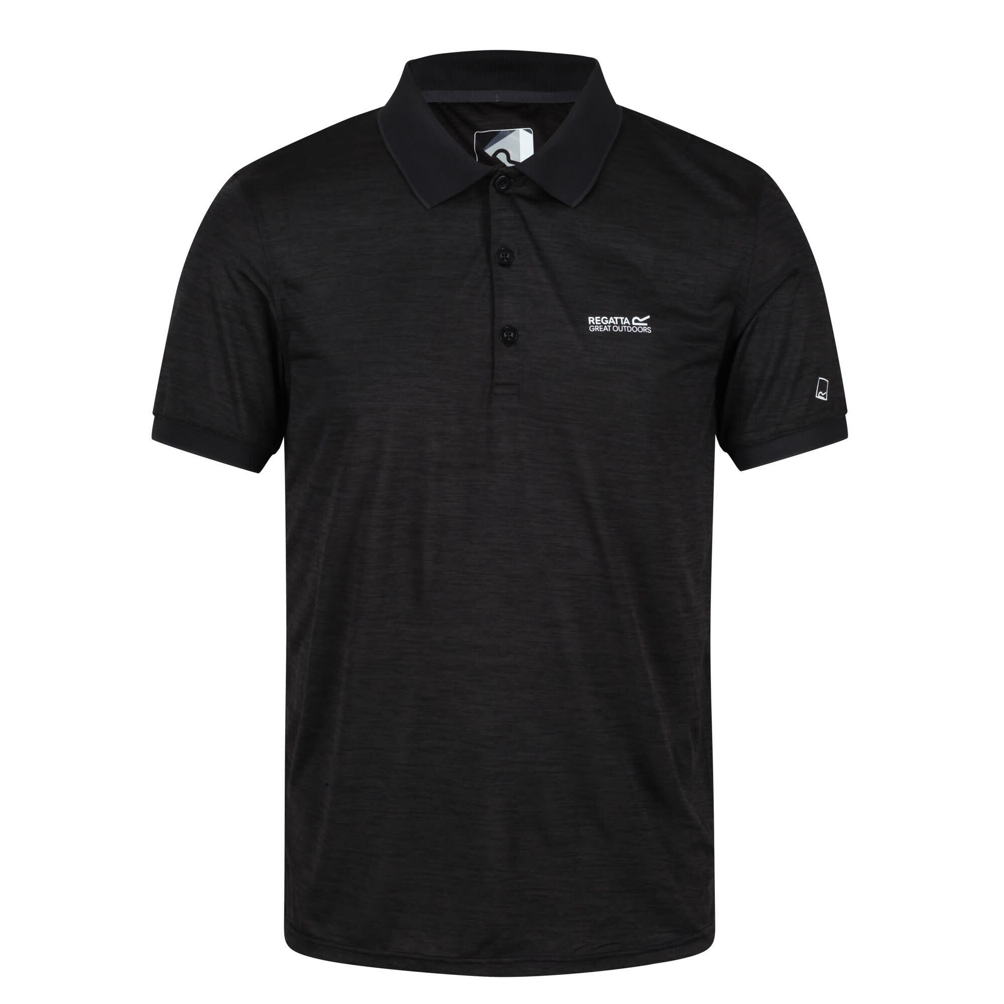 T Shirts Hemden Herren - REGATTA Remex II Polo - Black 4/7