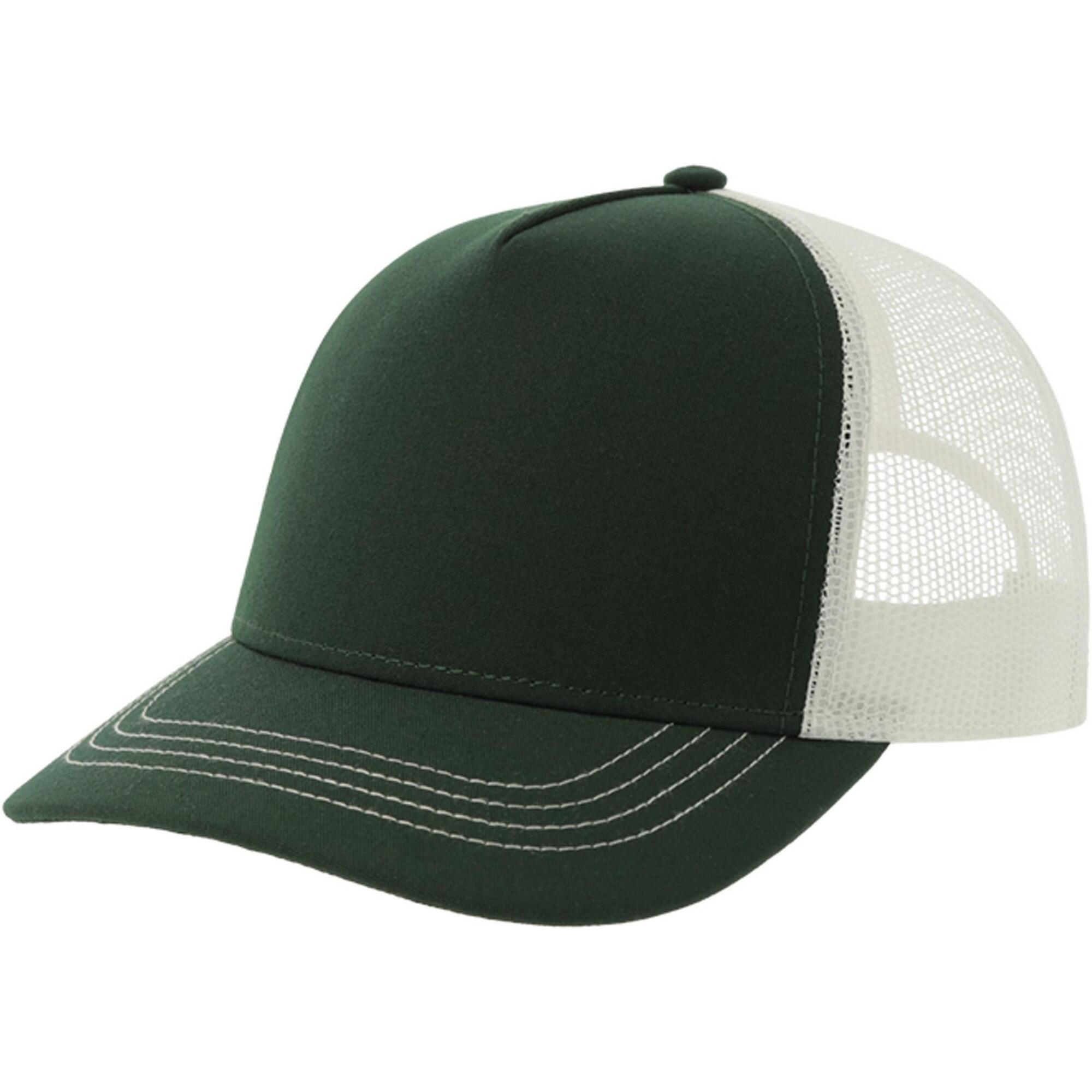 Atlantis Unisex Adult Rapper 5 Panel Canvas Recycled Trucker Cap