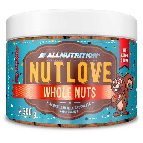 NUTLOVE WHOLENUTS - AMANDELEN IN MELKCHOCOLADE MET KANEEL 300g