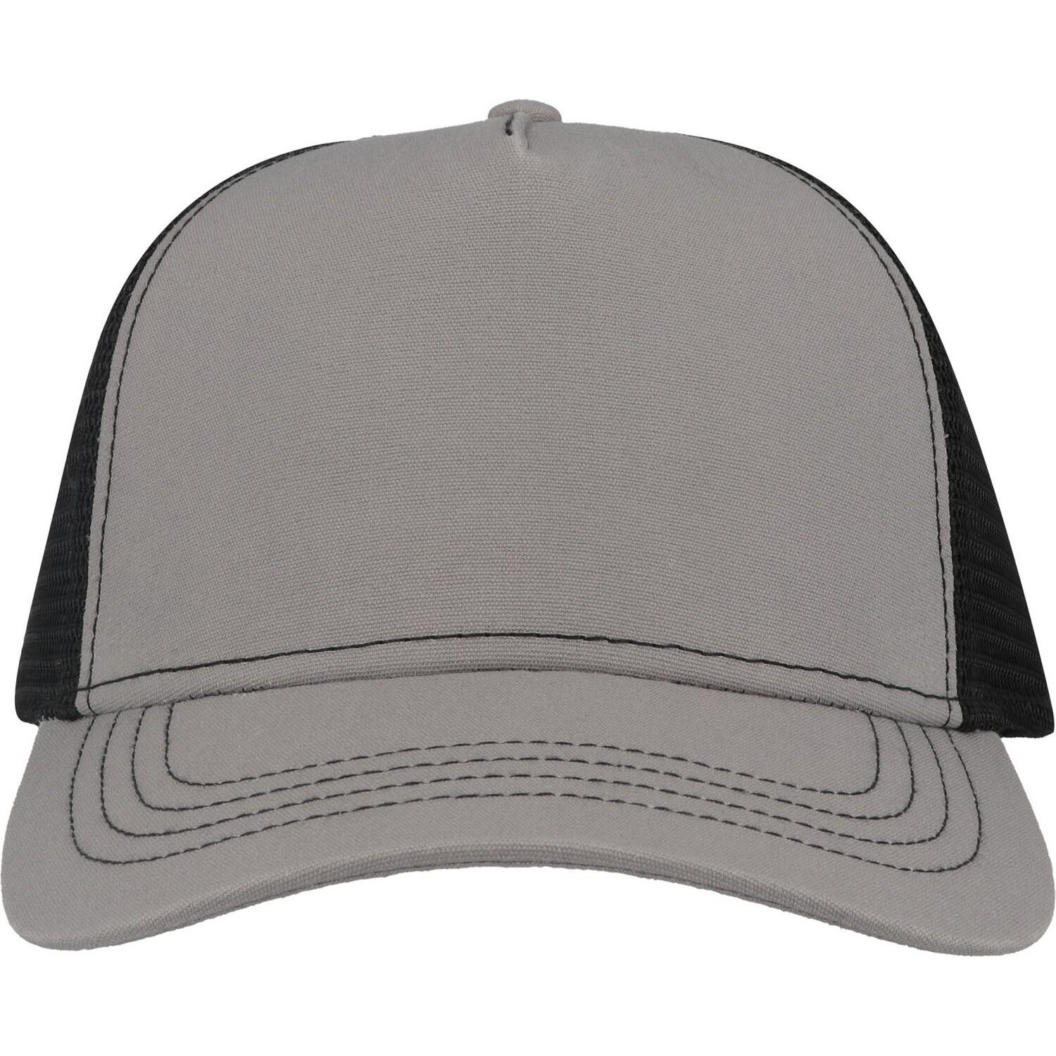 Atlantis Unisex Adult Rapper 5 Panel Canvas Recycled Trucker Cap