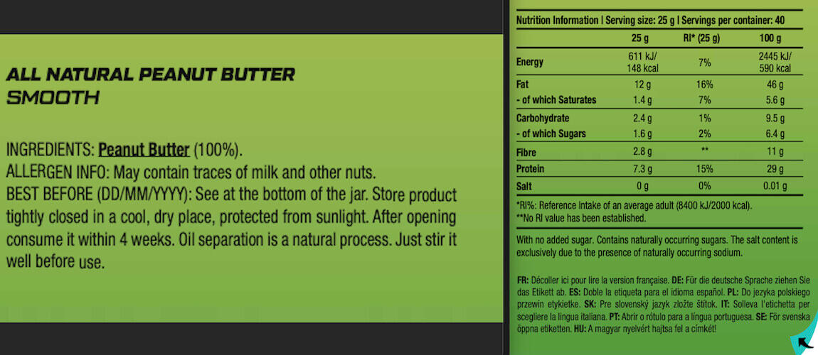 Scitec Nutrition Mantequilla De Cacahuete (400 G) - Suave 3/4