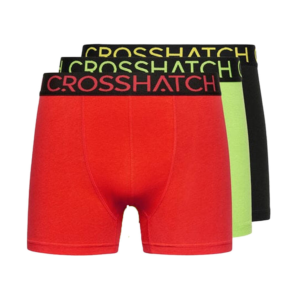 Crosshatch Mens Highlighter Boxer Shorts (Pack of 3)