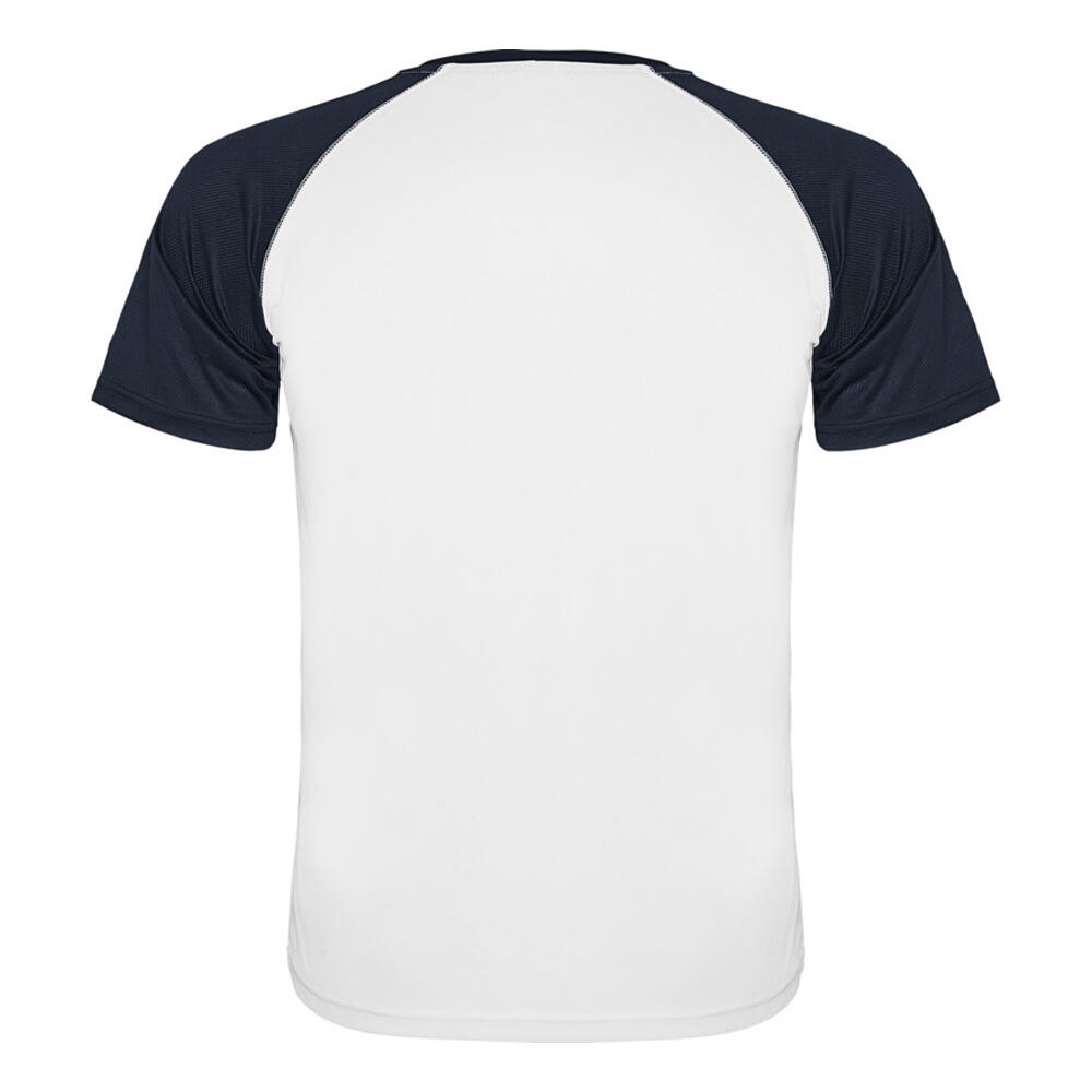 Unisex Volwassen Indianapolis Sport Tshirt met korte mouwen (Wit/Zwaar Blauw) 2/4