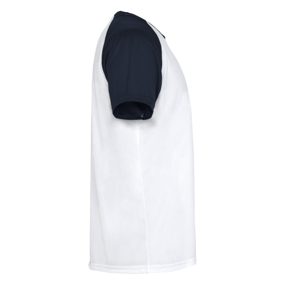 Unisex Volwassen Indianapolis Sport Tshirt met korte mouwen (Wit/Zwaar Blauw) 4/4