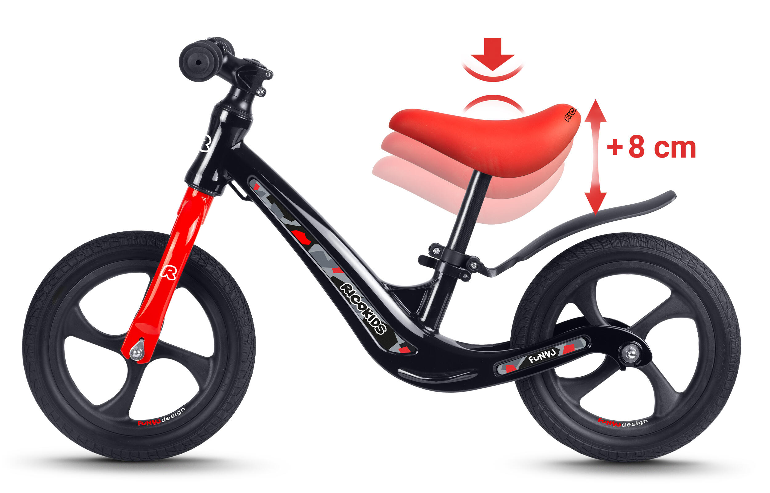 Rowerek biegowy dla dzieci magnesium Ricokids Funnu 6/7