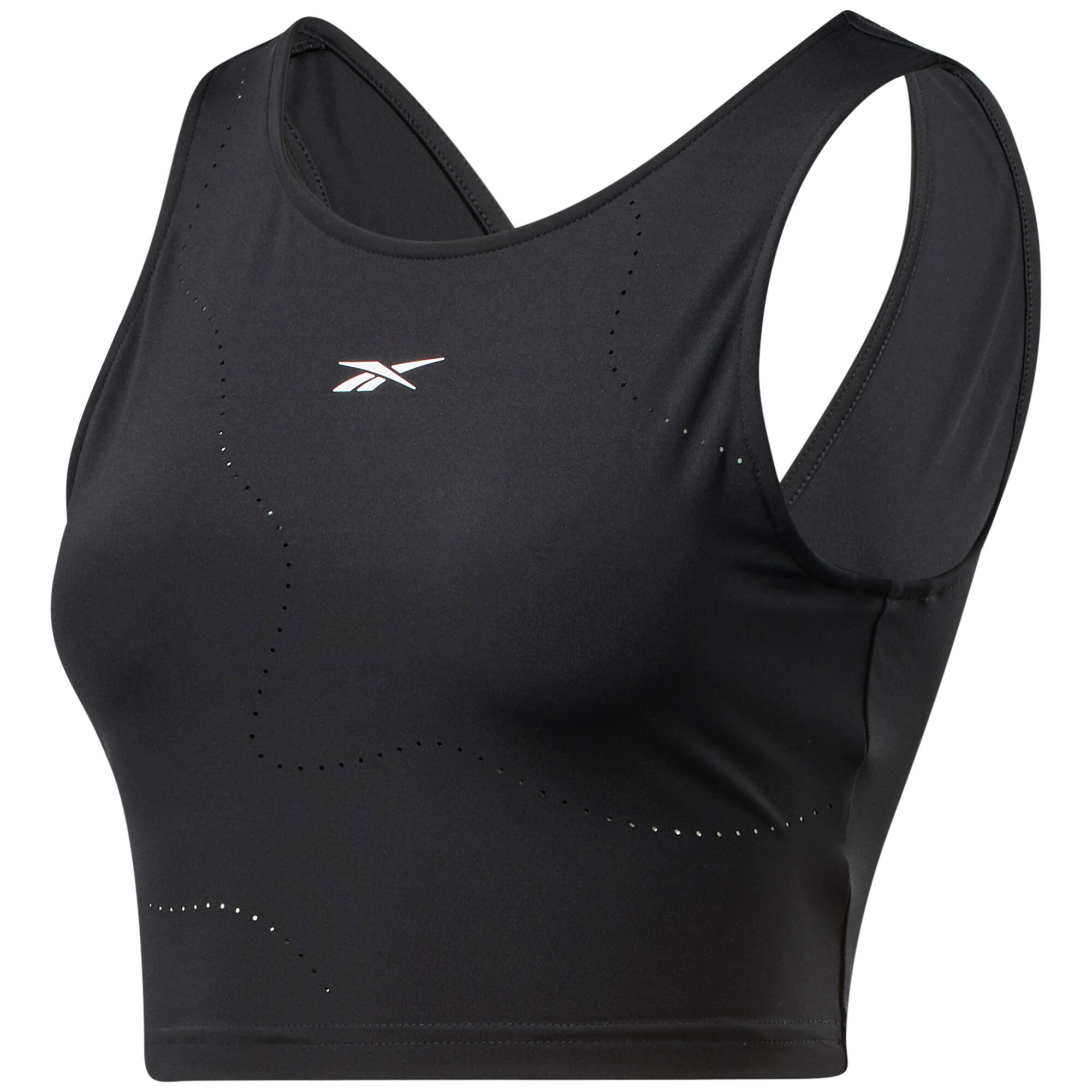 Reebok - Crop Top Femme Reebok Lux Perform - T-shirt Sans Manche - Noir - 48 Xl - Decathlon