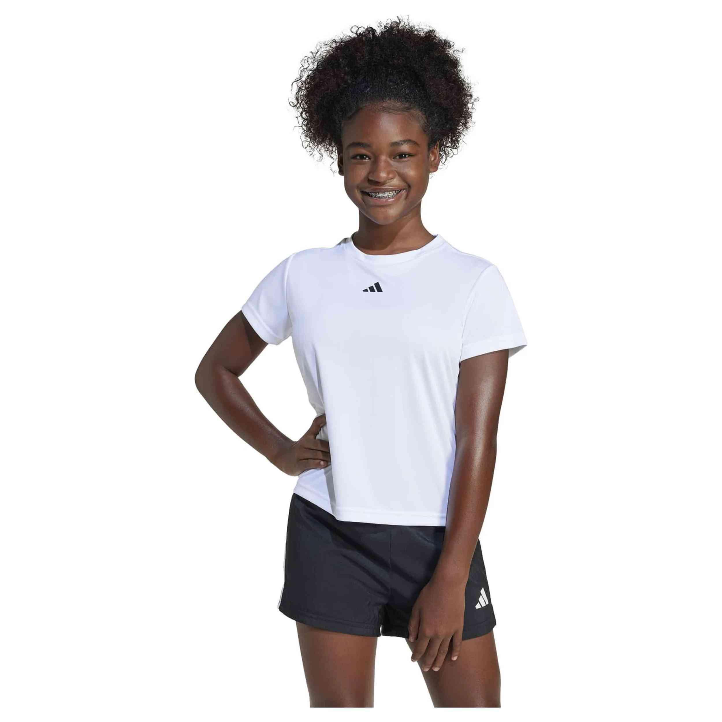 Kurzarmshirt Adidas Modell JJ1066 für unisex jungen 2/5