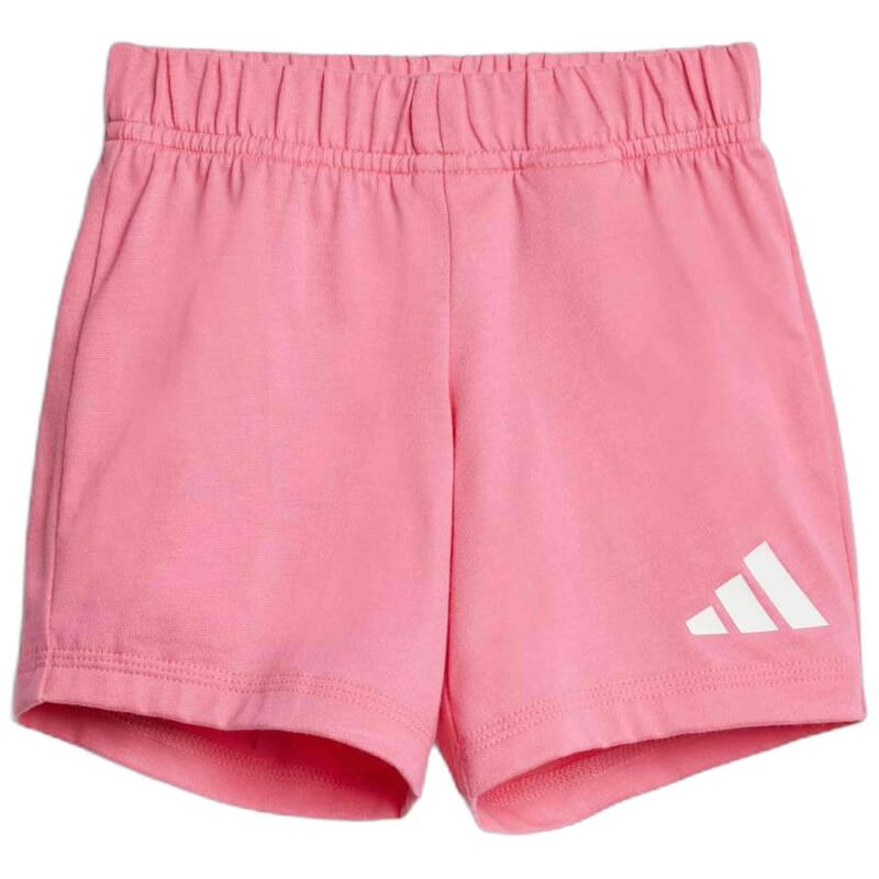 Set Adidas I BL T-Set 2 piese roz și alb