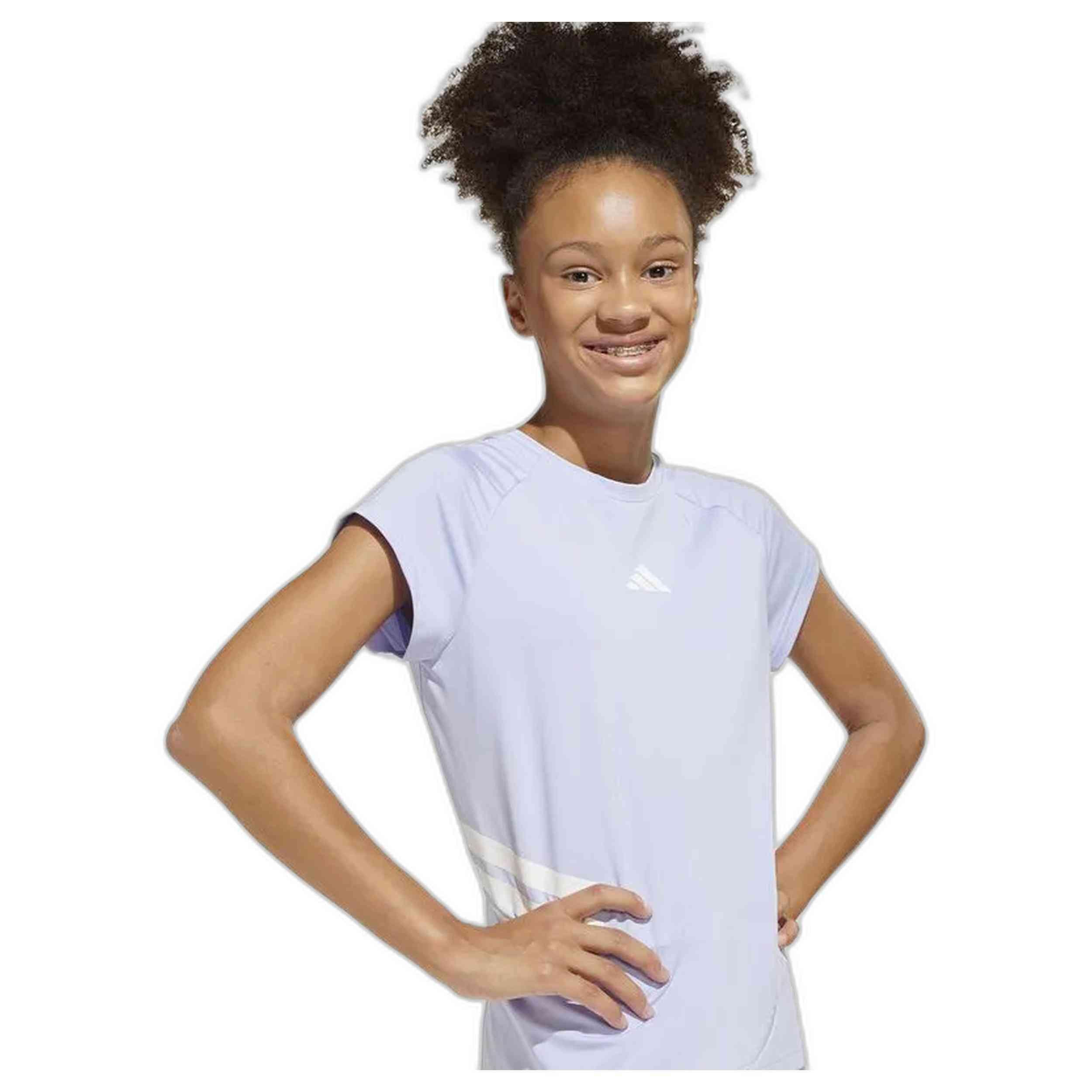 Maglia a maniche corte Adidas modello JJ0993 per unisex ragazzi 3/4