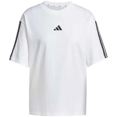 adidas Essentials Donna 3-Stripes Boyfriend Tee - White. XS