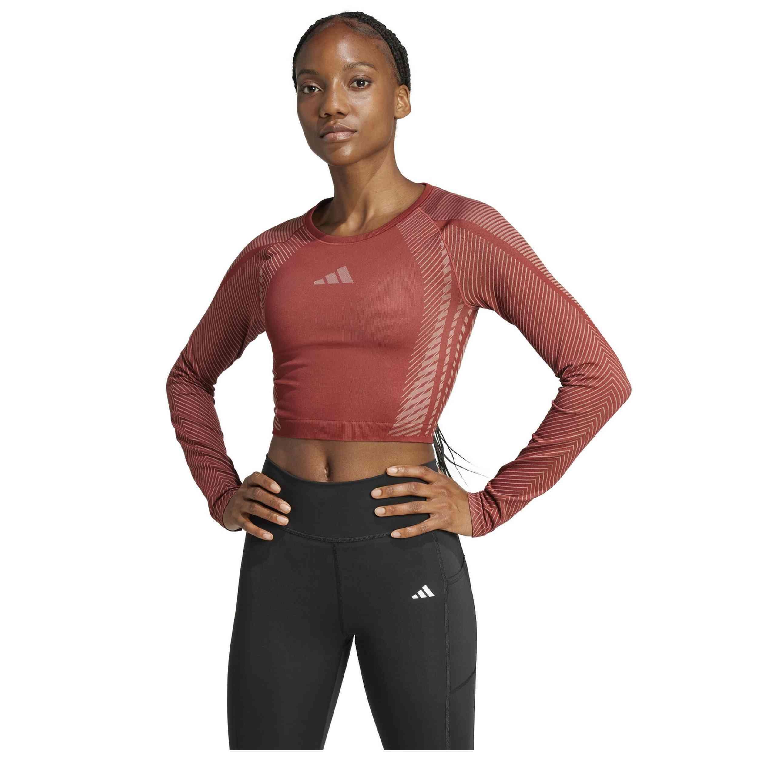 T-shirt à manches longues Adidas modèle JH1367 pour femmes 2/5