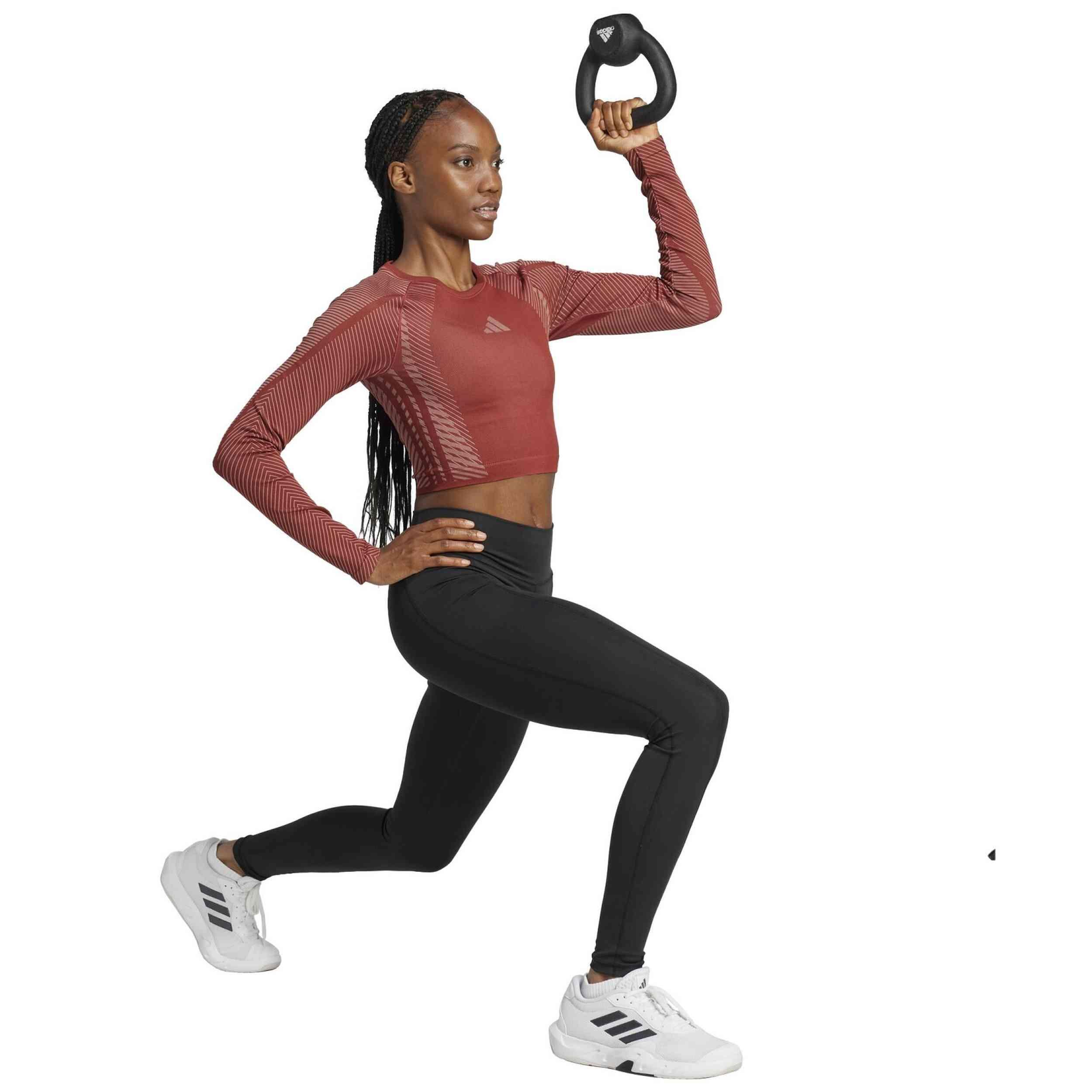 T-shirt à manches longues Adidas modèle JH1367 pour femmes 4/5