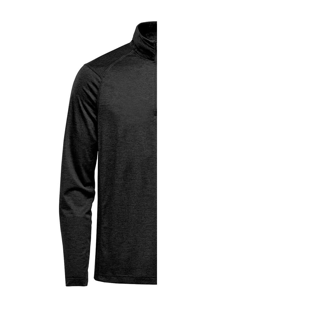 SweaT-Shirt Milano com um quarto de fecho (Preto) 2/2