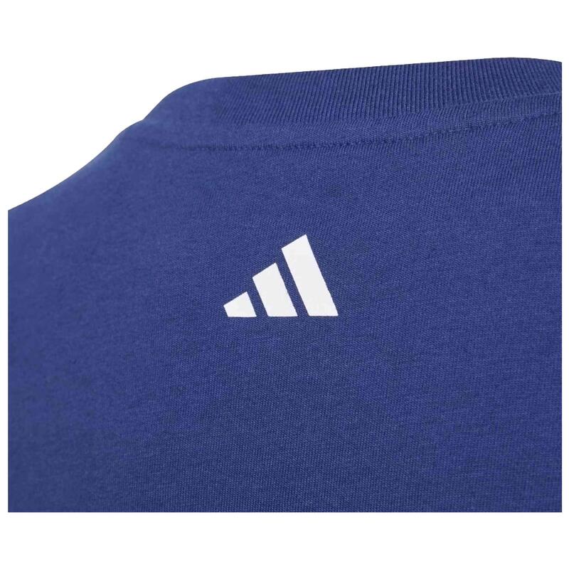 Tricou copii ADIDAS 100% bumbac, albastru închis