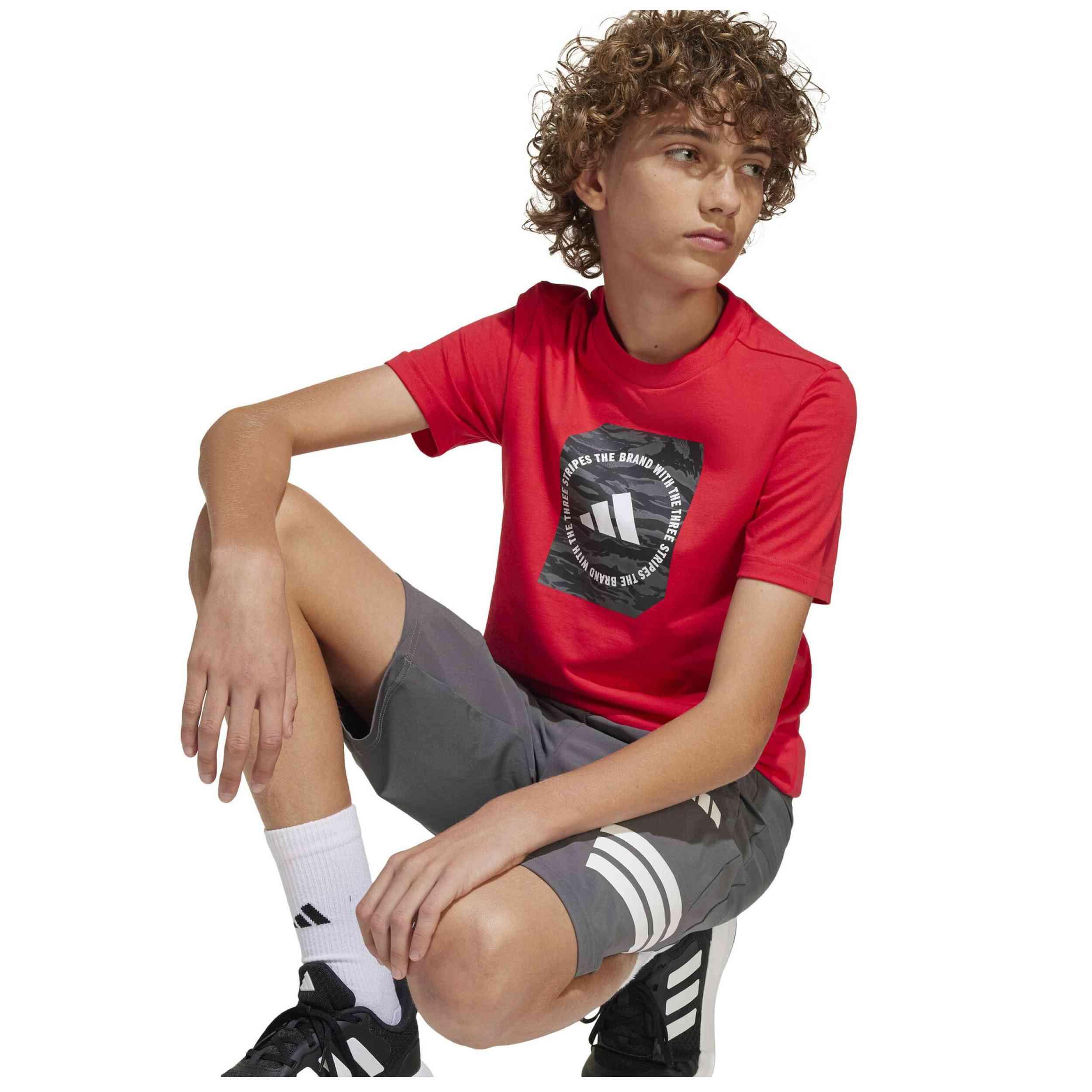 T-shirt met korte mouwen Adidas model JM8233 voor jongens 3/5