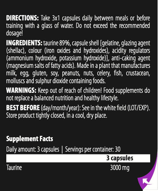 Taurine - 90 Gélules 3/5