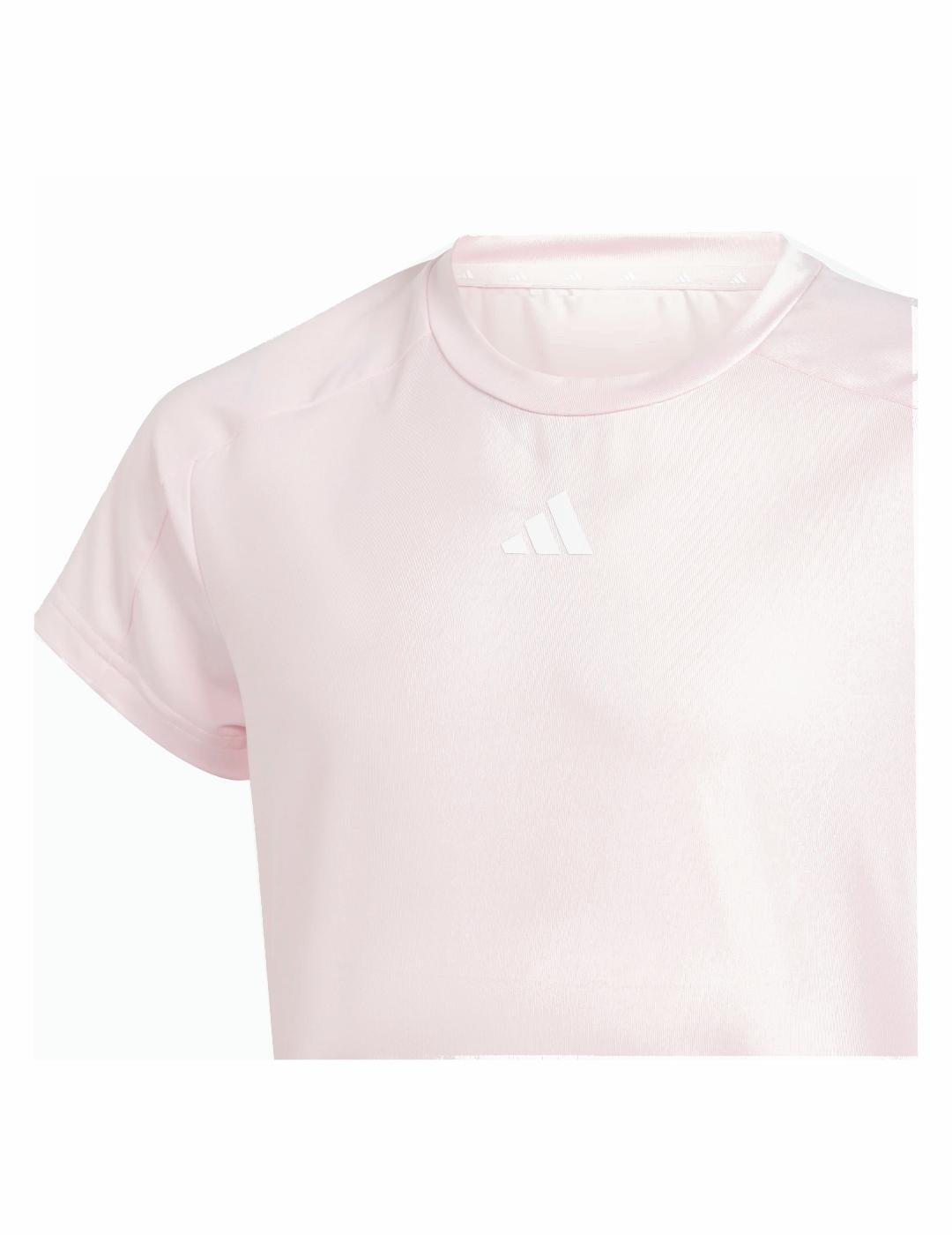 Ensemble pour fille Adidas Tr-es 3s Rose 4/7
