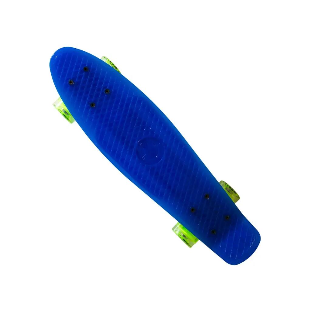MASTER 22 Skateboard with Light-Up Wheels - Blue