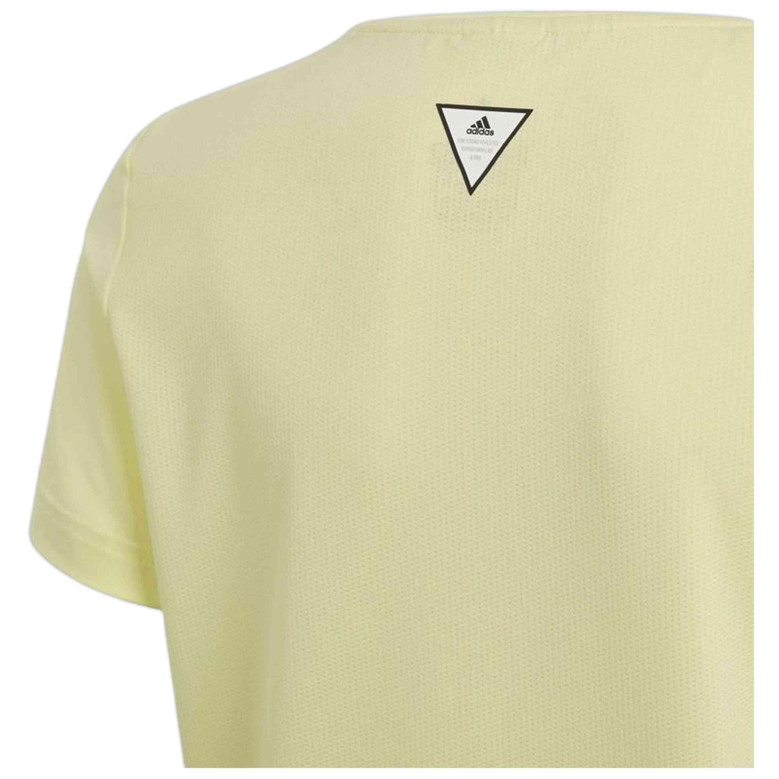 Maglia a maniche corte Adidas modello FM5860 per unisex ragazzi 4/5