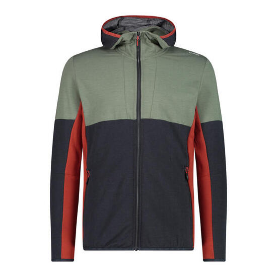 Felpa da uomo con cappuccio e zip CMP
