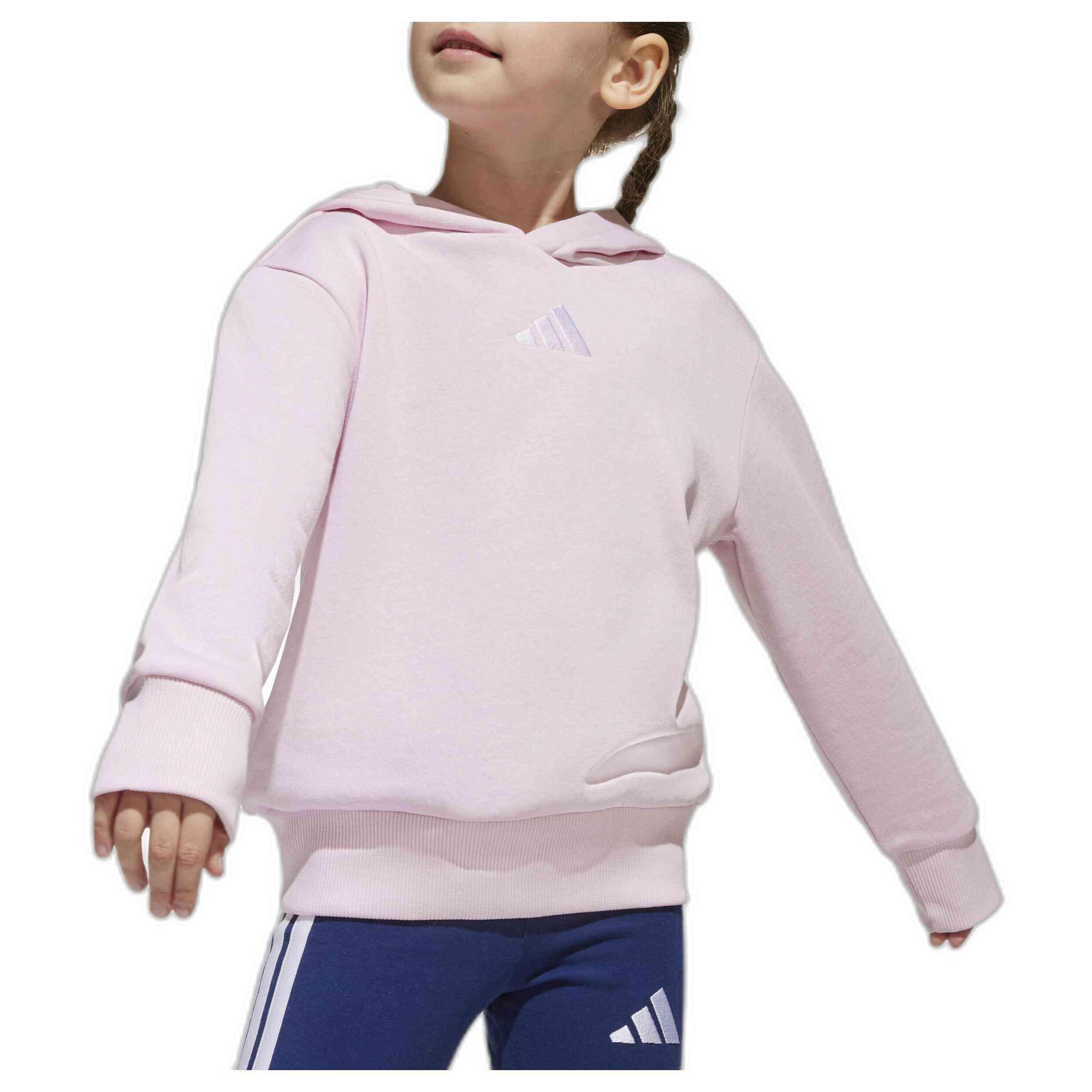 Felpa con cappuccio Adidas modello JC9756 per unisex ragazzi 2/5