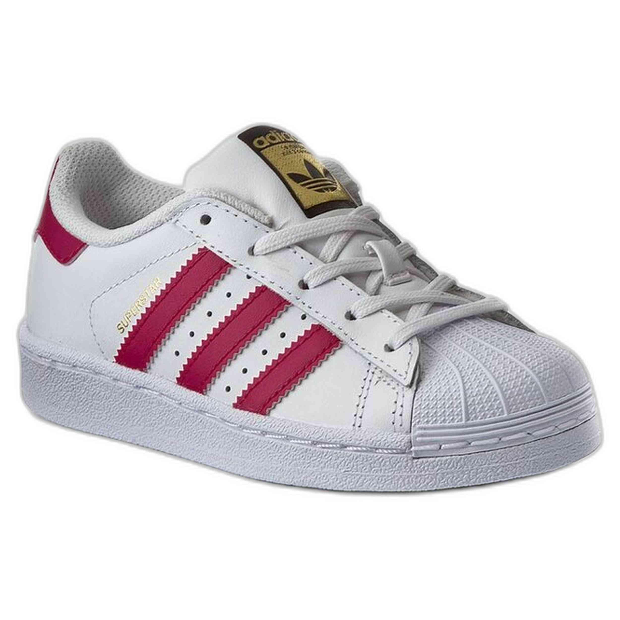 Adidas - Baskets Adidas Modèle Ba8382 Pour Unisexe Enfants - Chaussures De Sport - Blanc - Decathlon