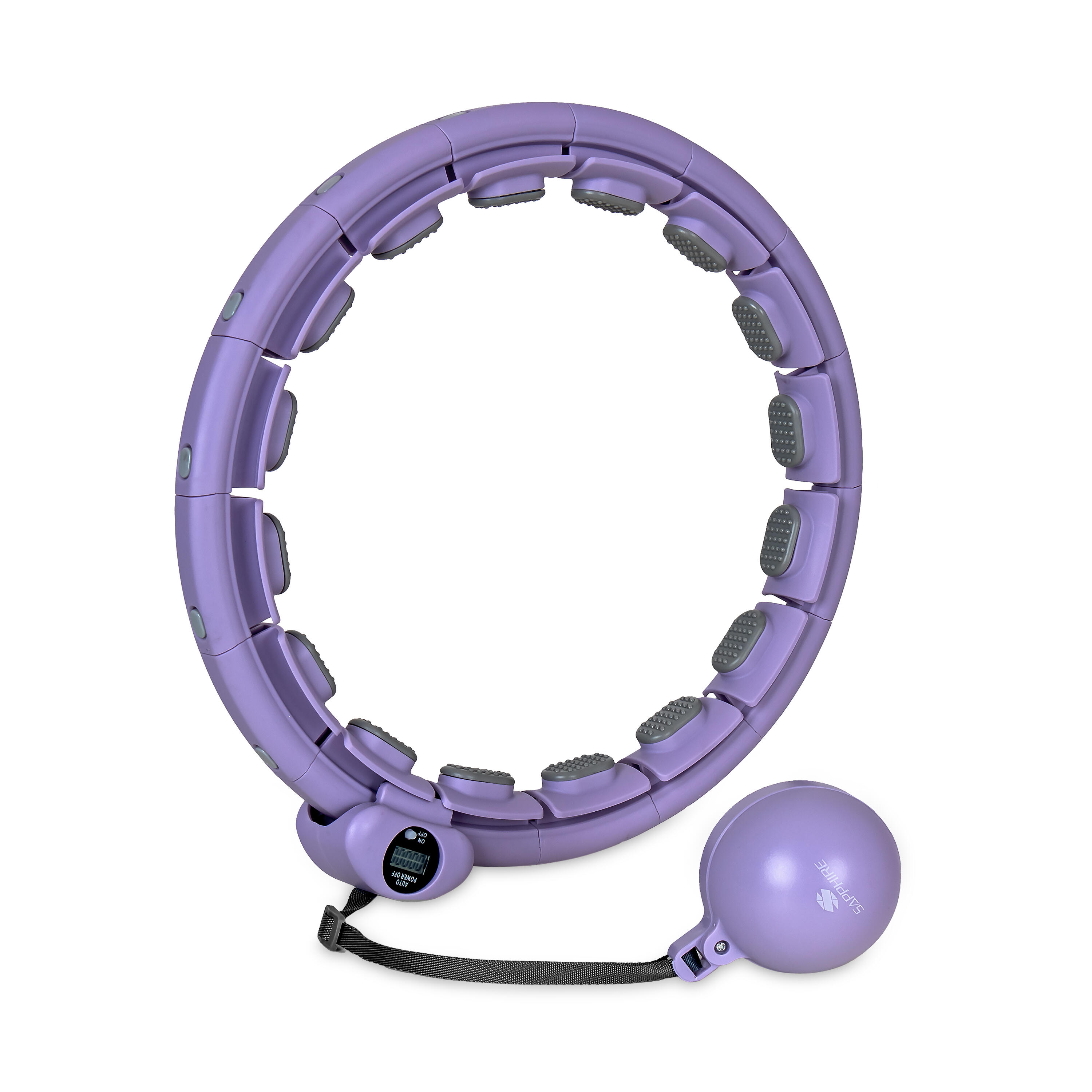 Hula hop z licznikiem, wypustkami i obciążnikiem Sapphire SG-067 1/7