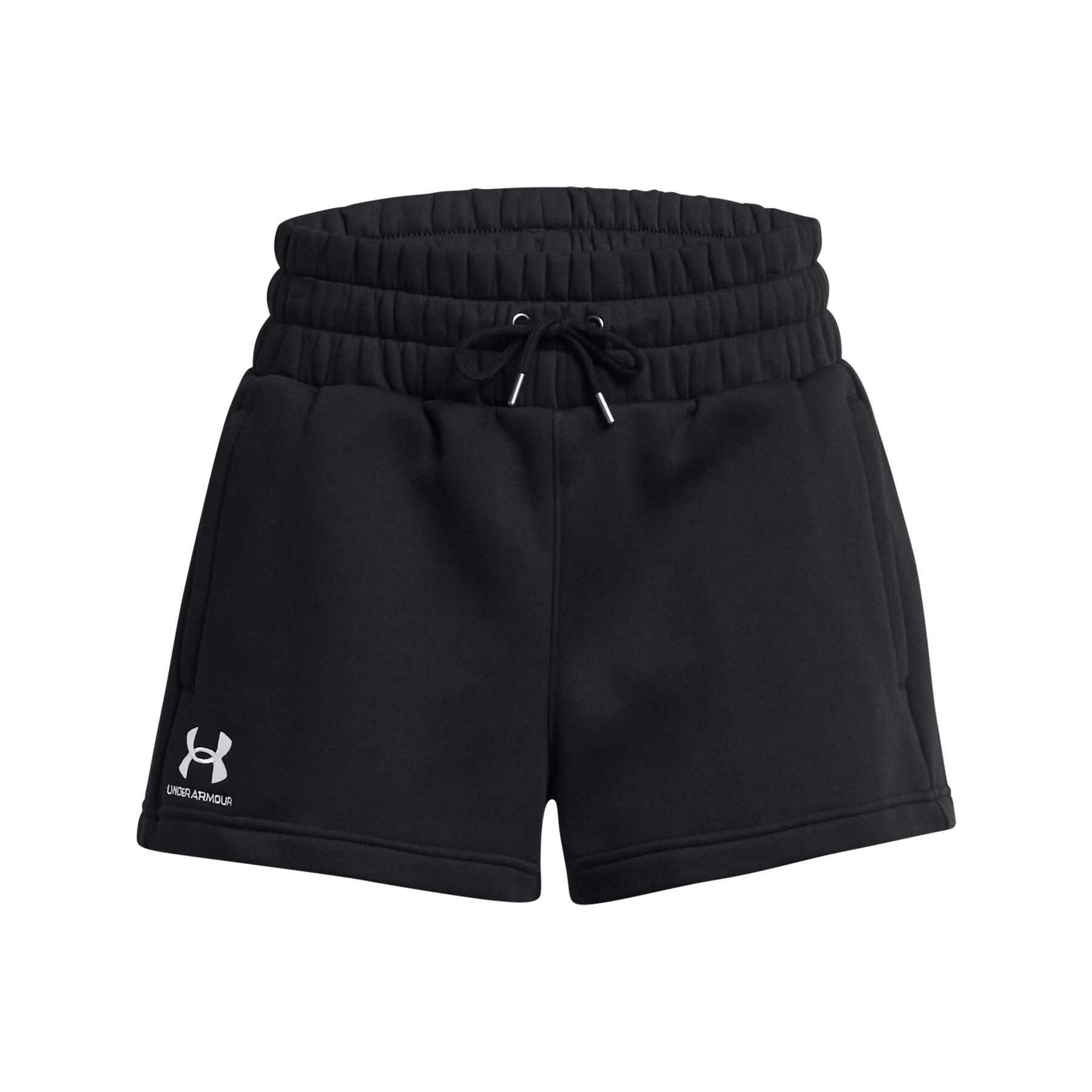 Shorts femme Under Armour Icon Fleece noir 1/6