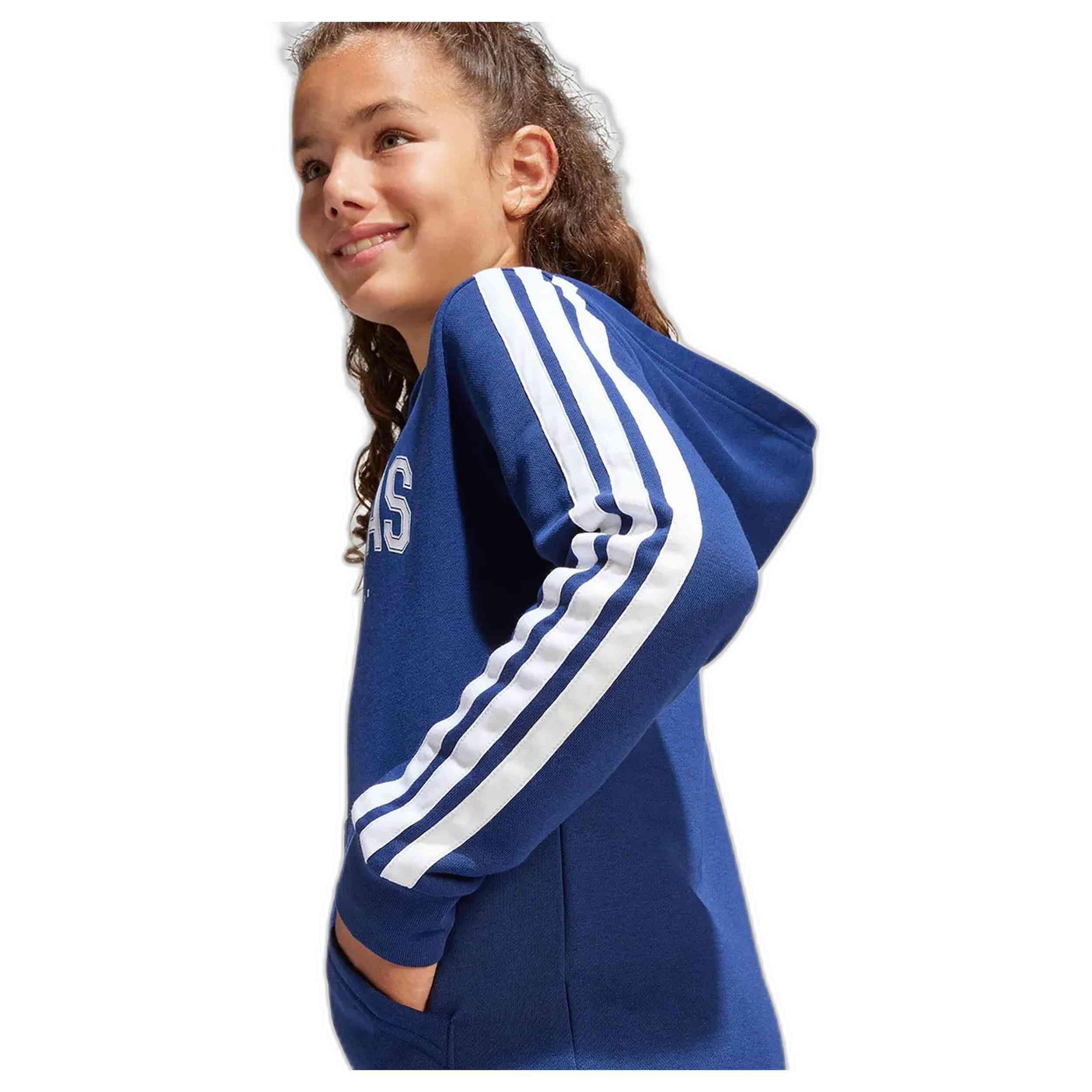 Felpa con cappuccio Adidas modello JM7359 per unisex ragazzi 3/5