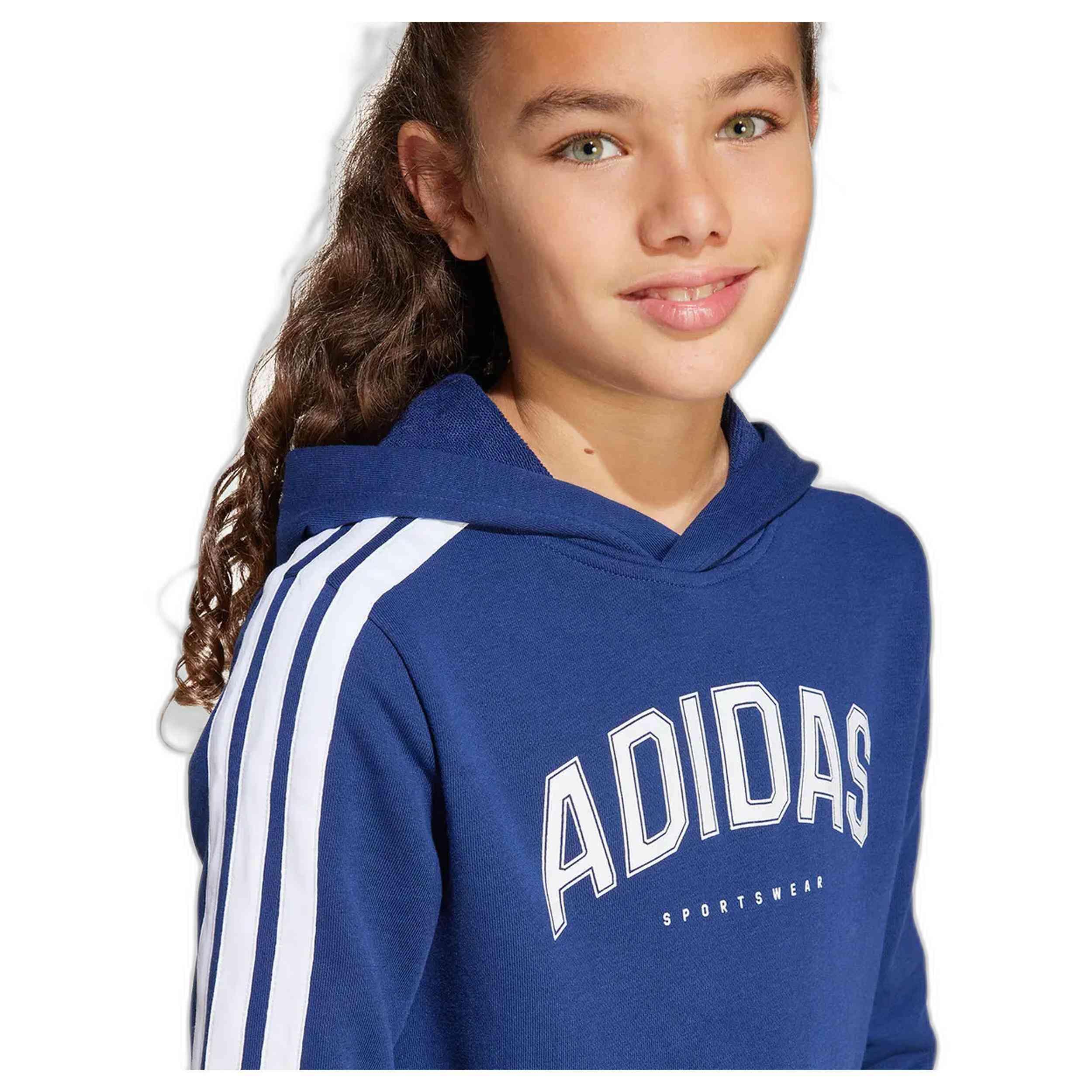 Felpa con cappuccio Adidas modello JM7359 per unisex ragazzi 5/5