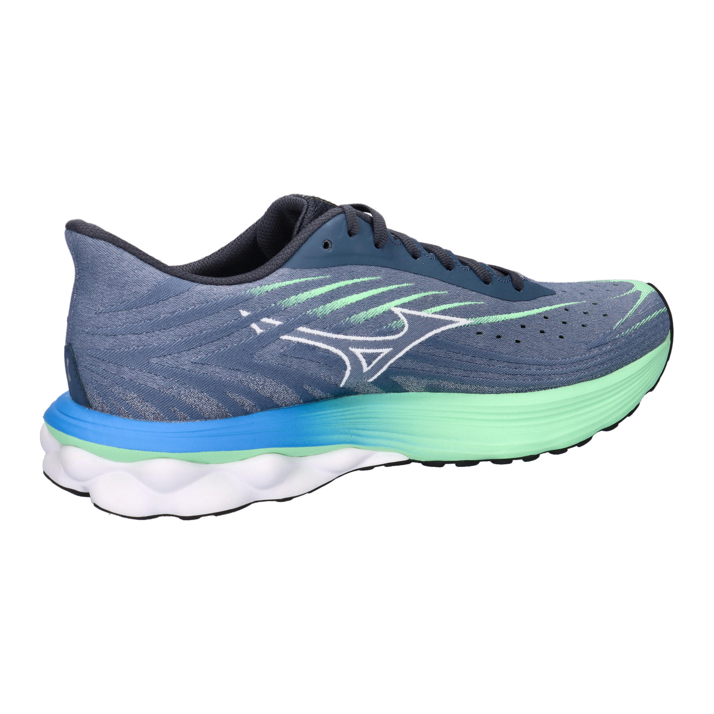 Mizuno Wave Skyrise 6 Hardloopschoenen Blauw/Groen Heren 7/7
